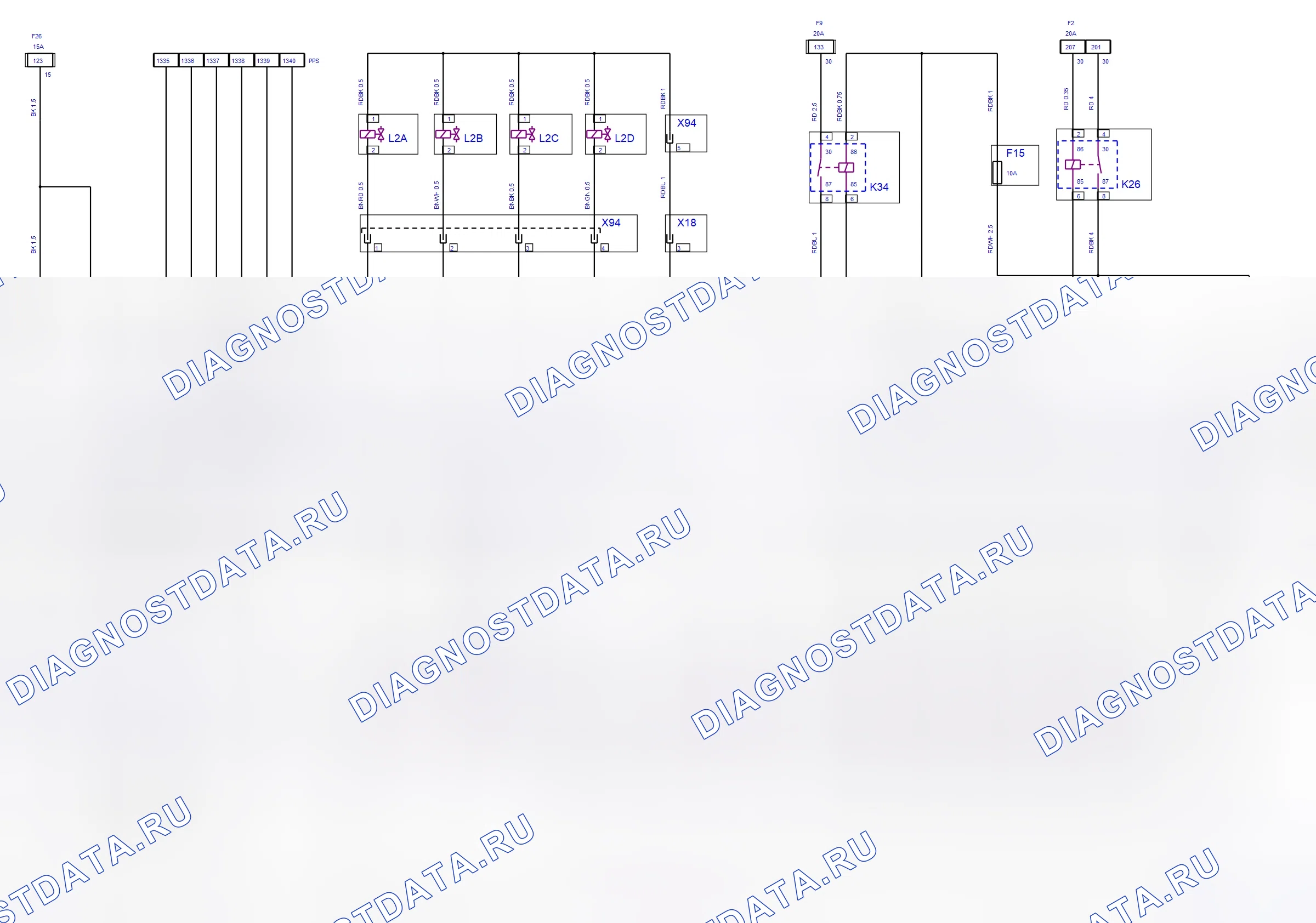 Engine System — Multec — wiring diagram (Z 16 XEP, 2008) — Multec — wiring diagram (Z 16 XEP, 2008), Diagram 1 of 2. Opel Meriva A (2003-2011)