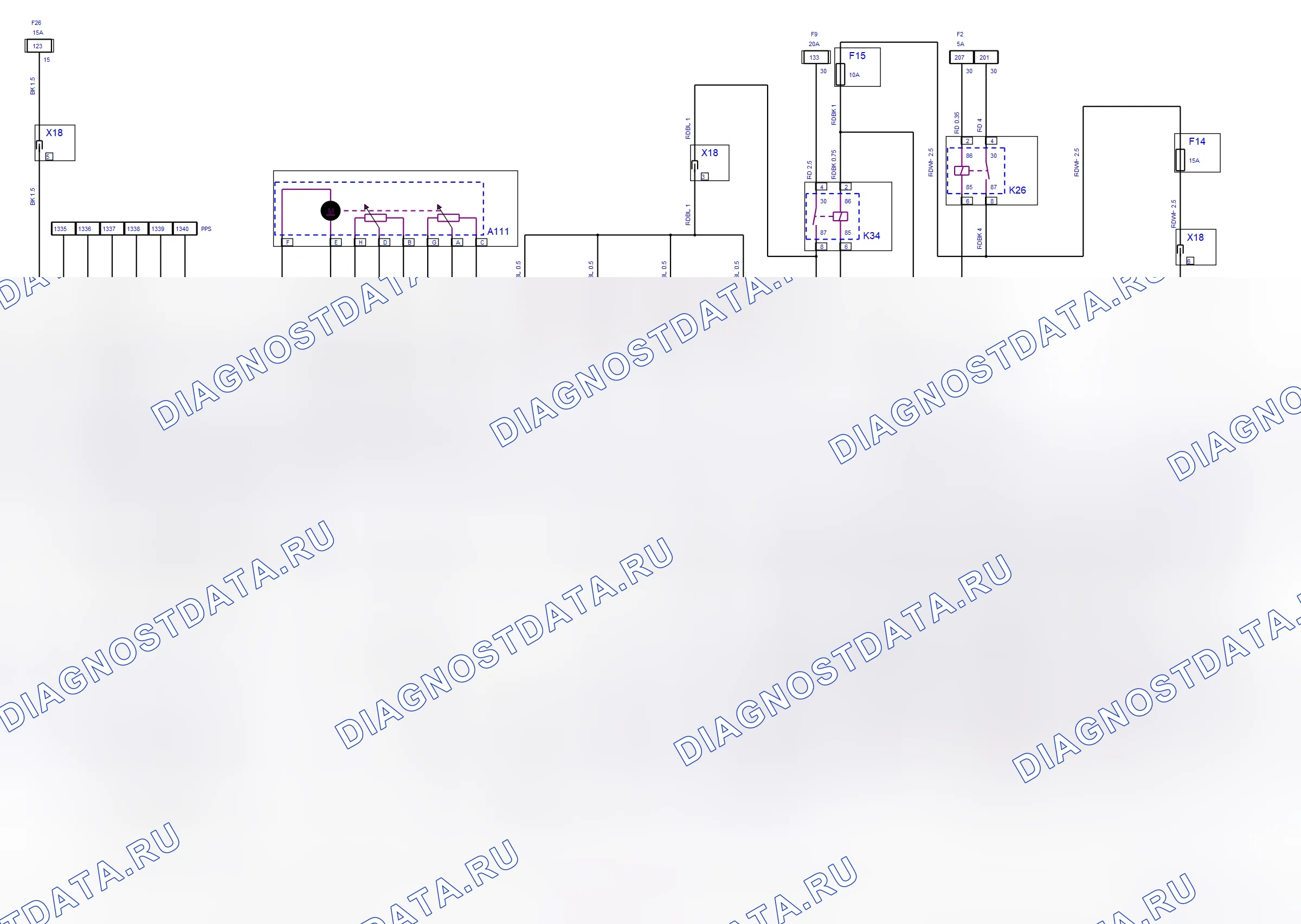 Engine System — Simtec — wiring diagram (Z 18 XE, 2008) — Simtec — wiring diagram (Z 18 XE, 2008), Diagram 1 of 2. Opel Meriva A (2003-2011)