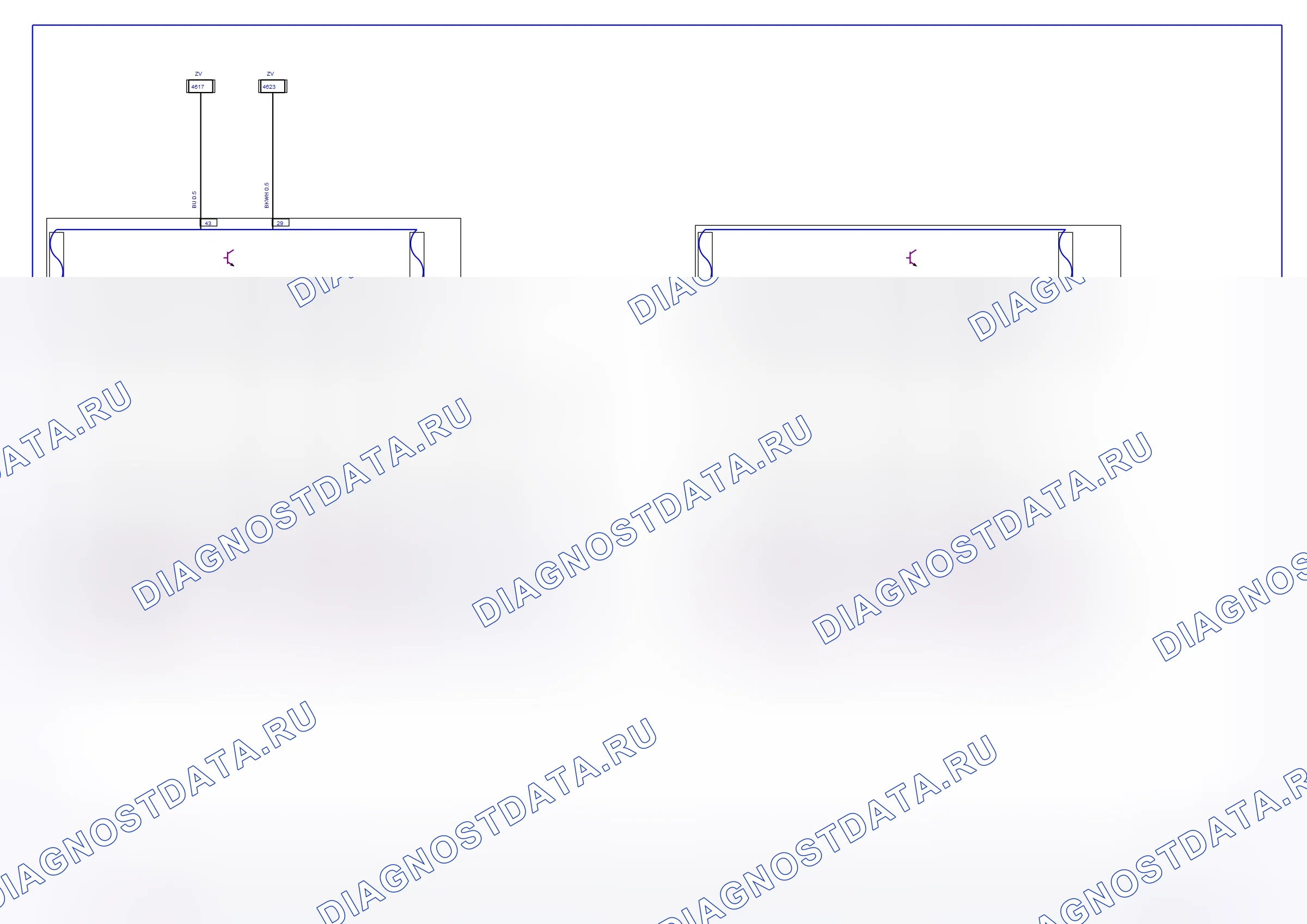 Body System — Mirrors — wiring diagram (2002) — Mirrors — wiring diagram (2002), Diagram 2 of 2. Opel Vectra C (2002-2008)