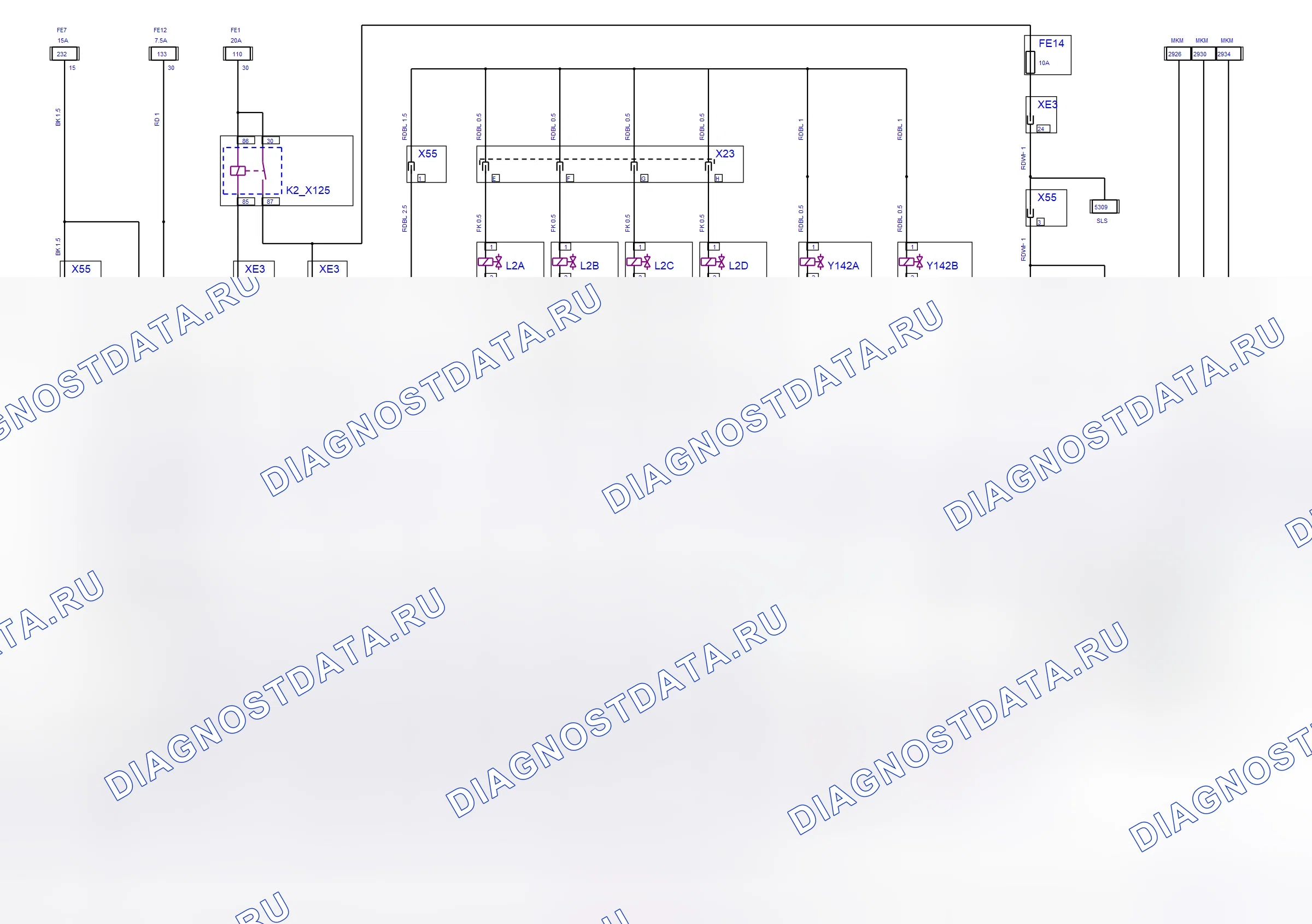 Engine System — Trionic — wiring diagram (Z 20 NET, 2008) — Trionic — wiring diagram (Z 20 NET, 2008), Diagram 1 of 2. Opel Vectra C (2002-2008)