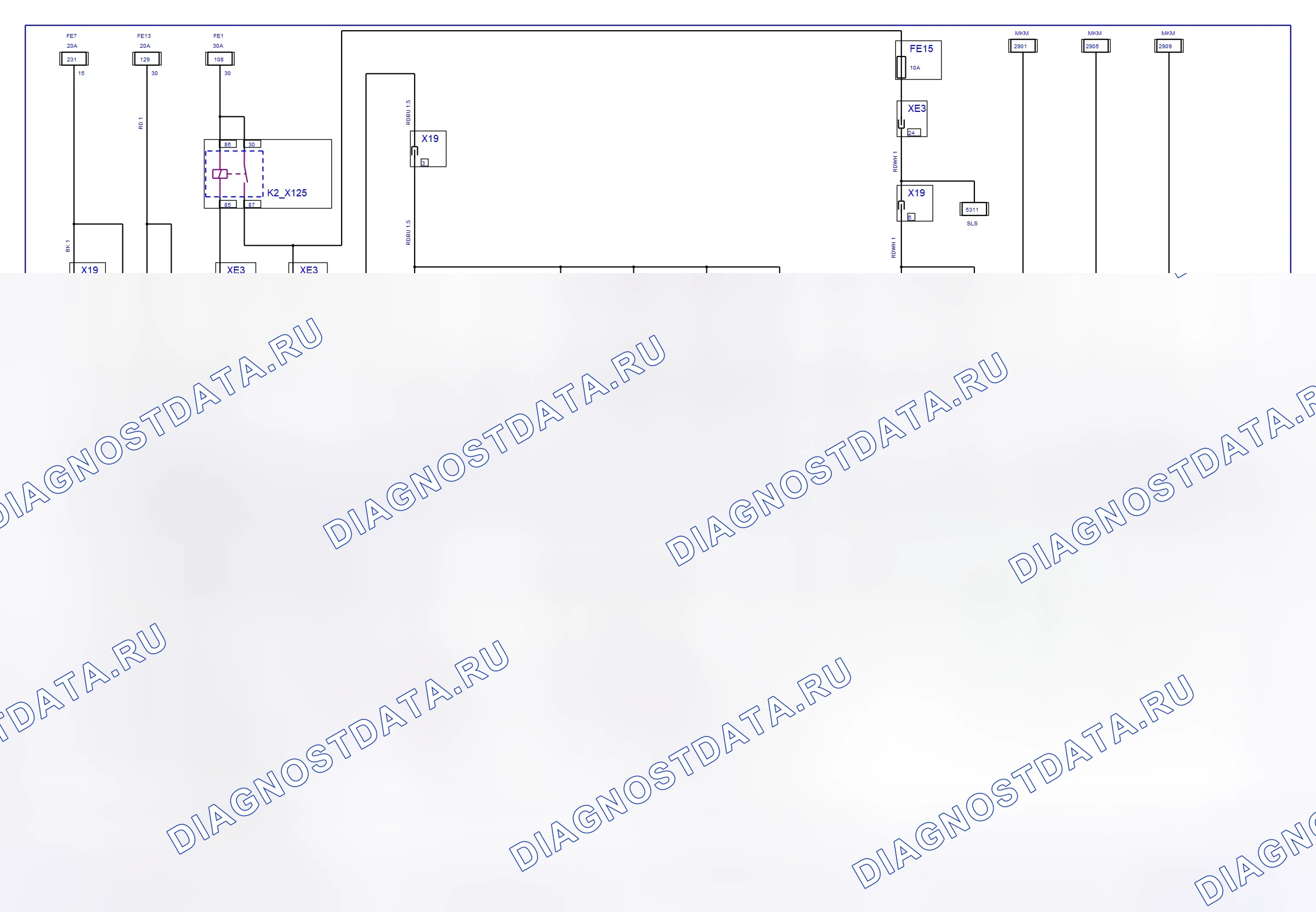 Engine System — Multec — wiring diagram (Z 16 XE, 2003) — Multec — wiring diagram (Z 16 XE, 2003), Diagram 1 of 2. Opel Vectra C (2002-2008)