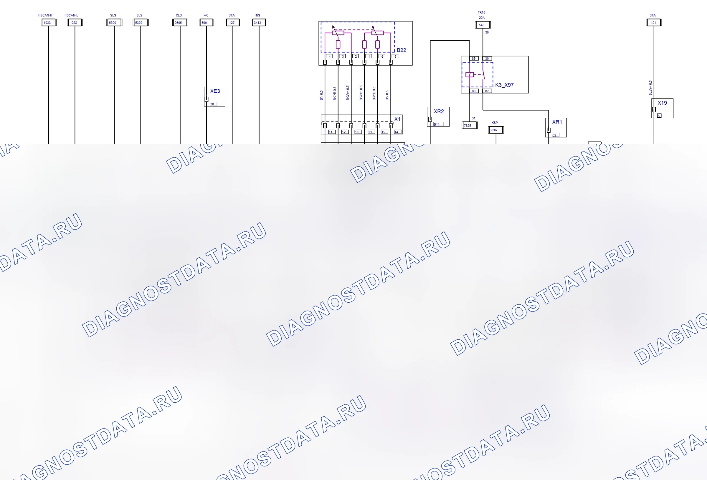 Engine System — Multec — wiring diagram (Z 16 XEP, 2006) — Multec — wiring diagram (Z 16 XEP, 2006), Diagram 2 of 2. Opel Vectra C (2002-2008)