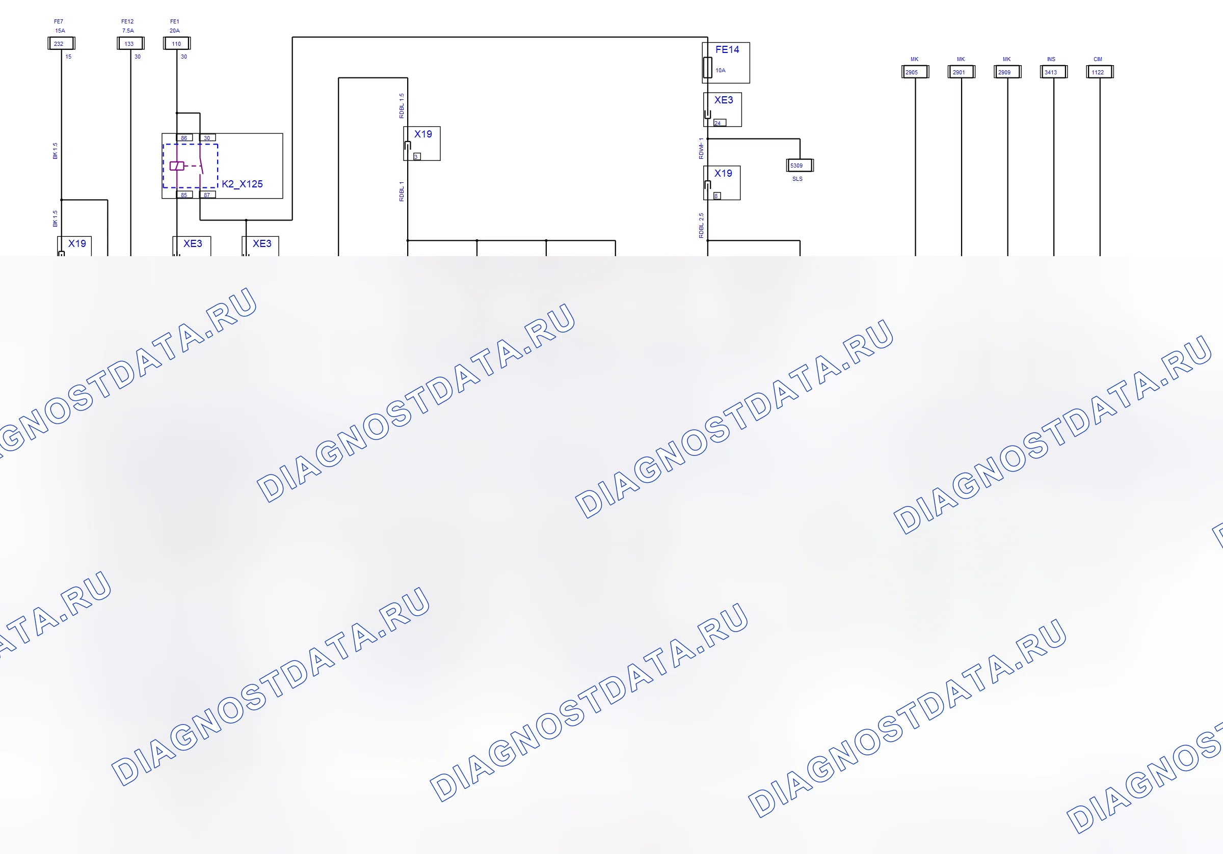 Engine System — Simtec — wiring diagram (Z 18 XER, 2007) — Simtec — wiring diagram (Z 18 XER, 2007), Diagram 1 of 2. Opel Vectra C (2002-2008)
