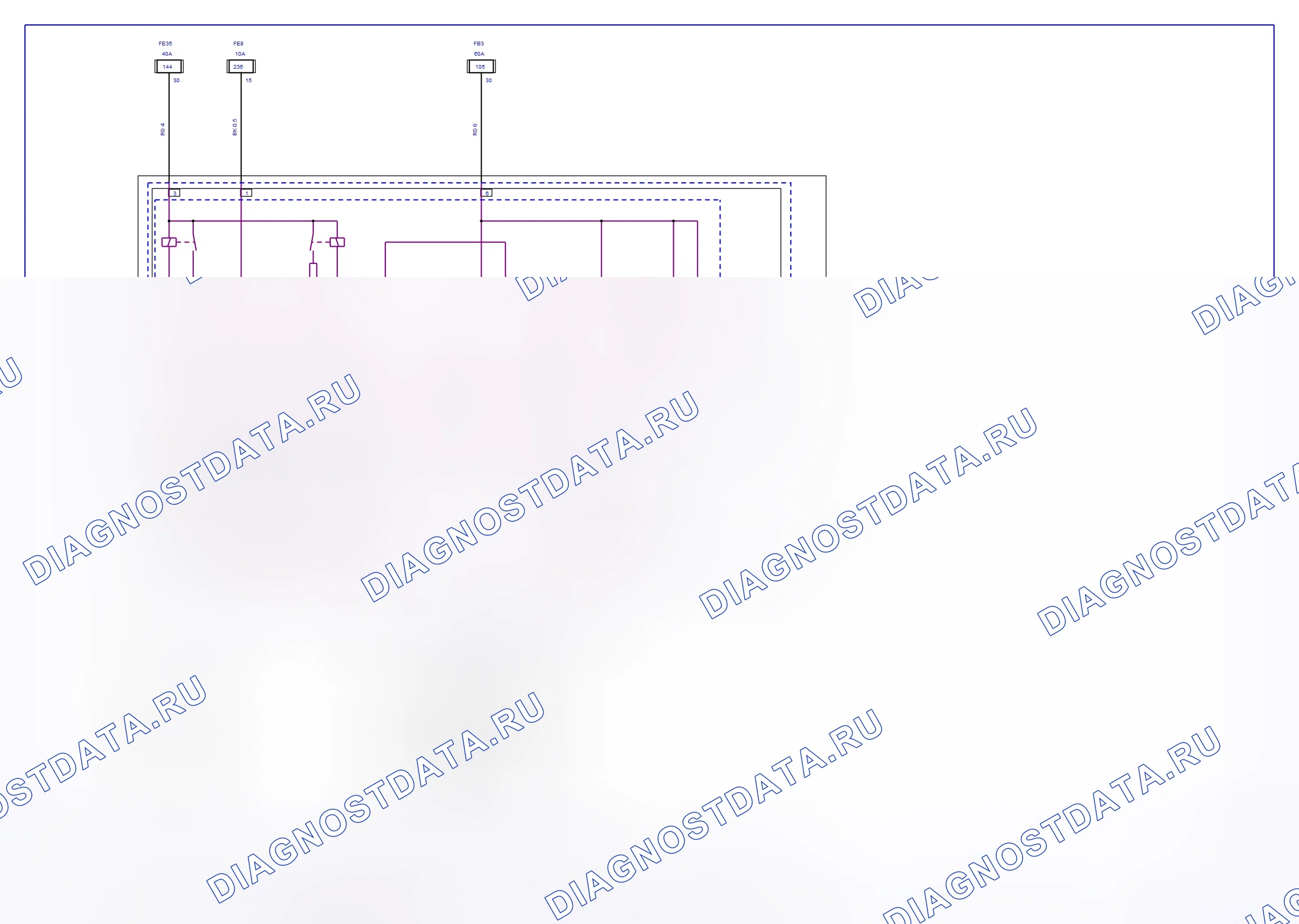 Engine System — Engine Cooling — wiring diagram (Y 30 DT, 2004) — Engine Cooling — wiring diagram (Y 30 DT, 2004). Opel Vectra C (2002-2008)