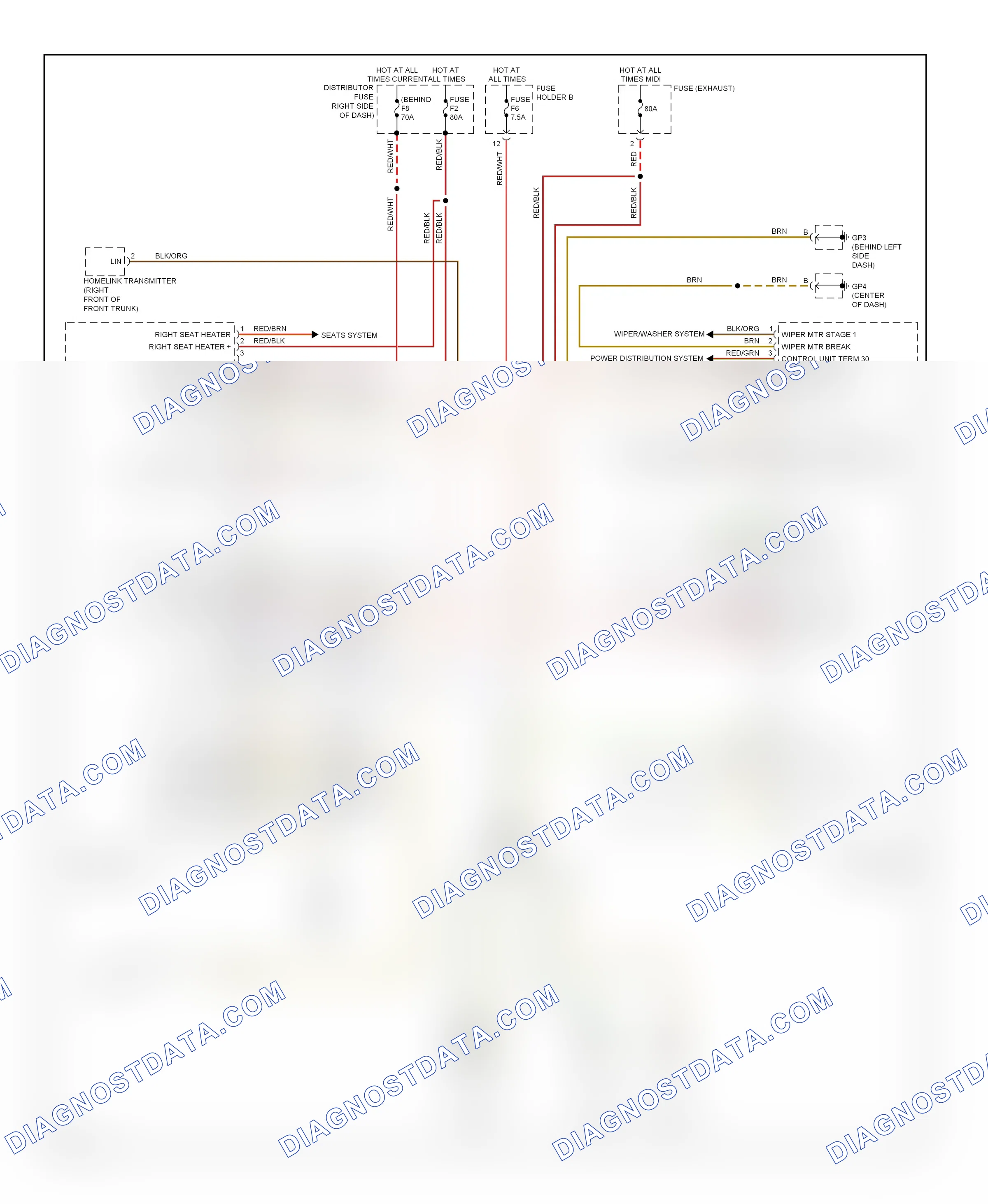 Body control modules — Vehicle electrical system control module circuit — Vehicle electrical system control module circuit. Porsche Boxster 987 facelift 2 (2009-2012)