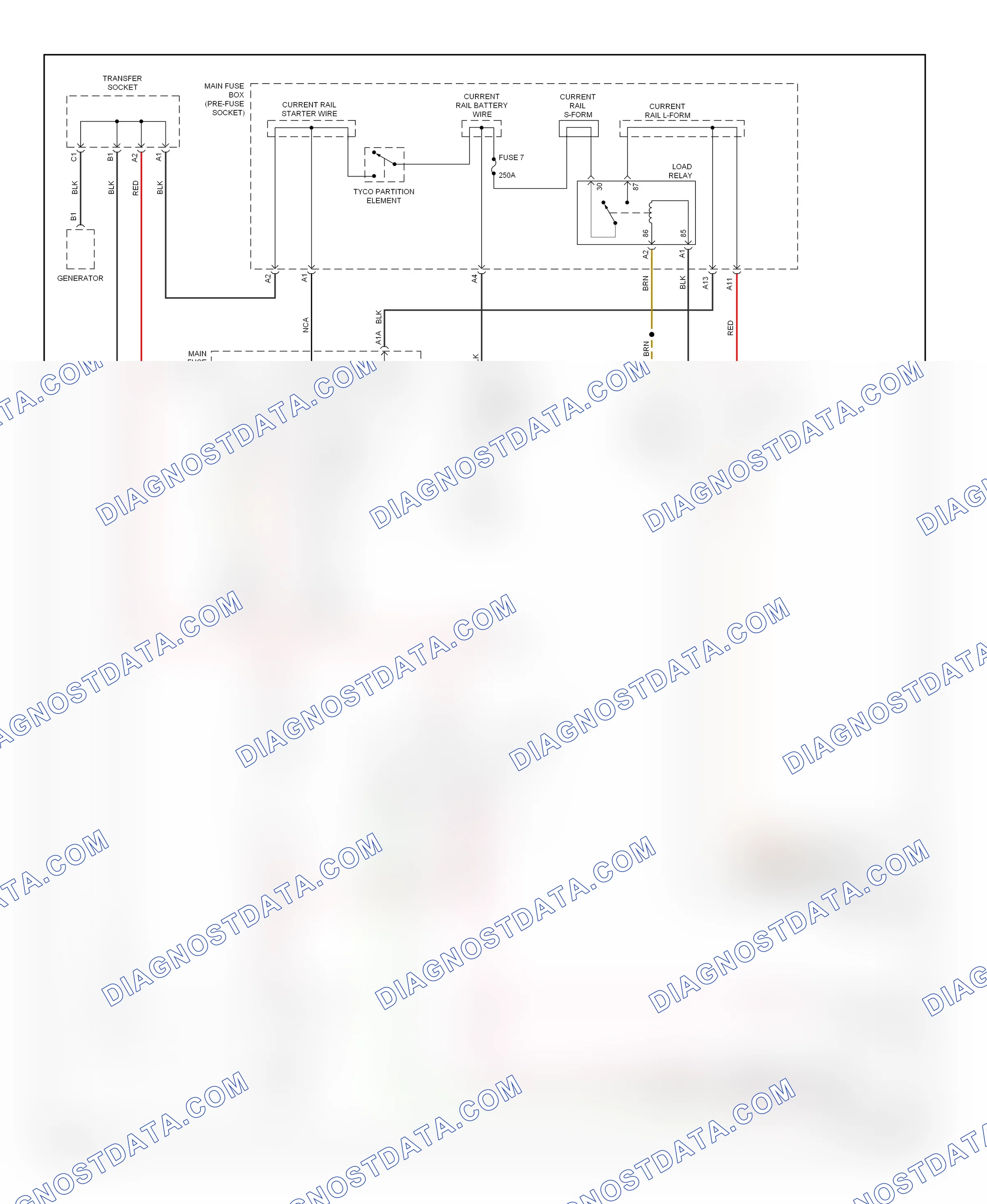 Starting/charging — Starting circuit — Starting circuit. Porsche Cayenne I (2002-2007)