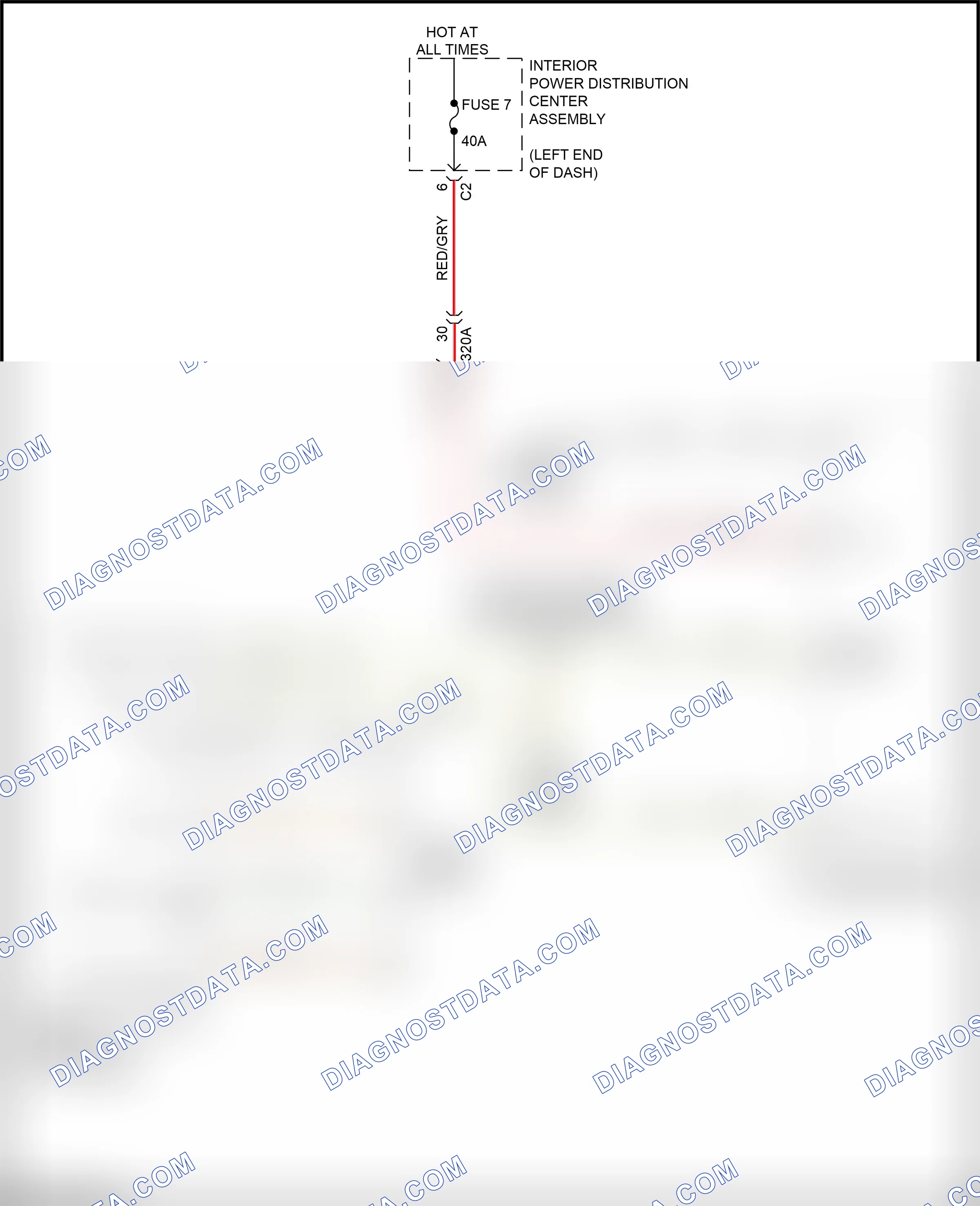 Instrument cluster — Overhead console circuit, base — Overhead console circuit, base. RAM 1500 V (2018-2024)