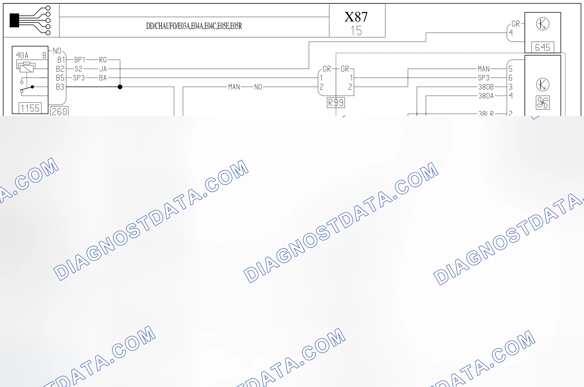 BASIC HEATING — DD/CHAUFO/E03A,E04A,E04C,E05E,E05R — DD/CHAUFO/E03A,E04A,E04C,E05E,E05R. Renault Captur I (2012-2017)