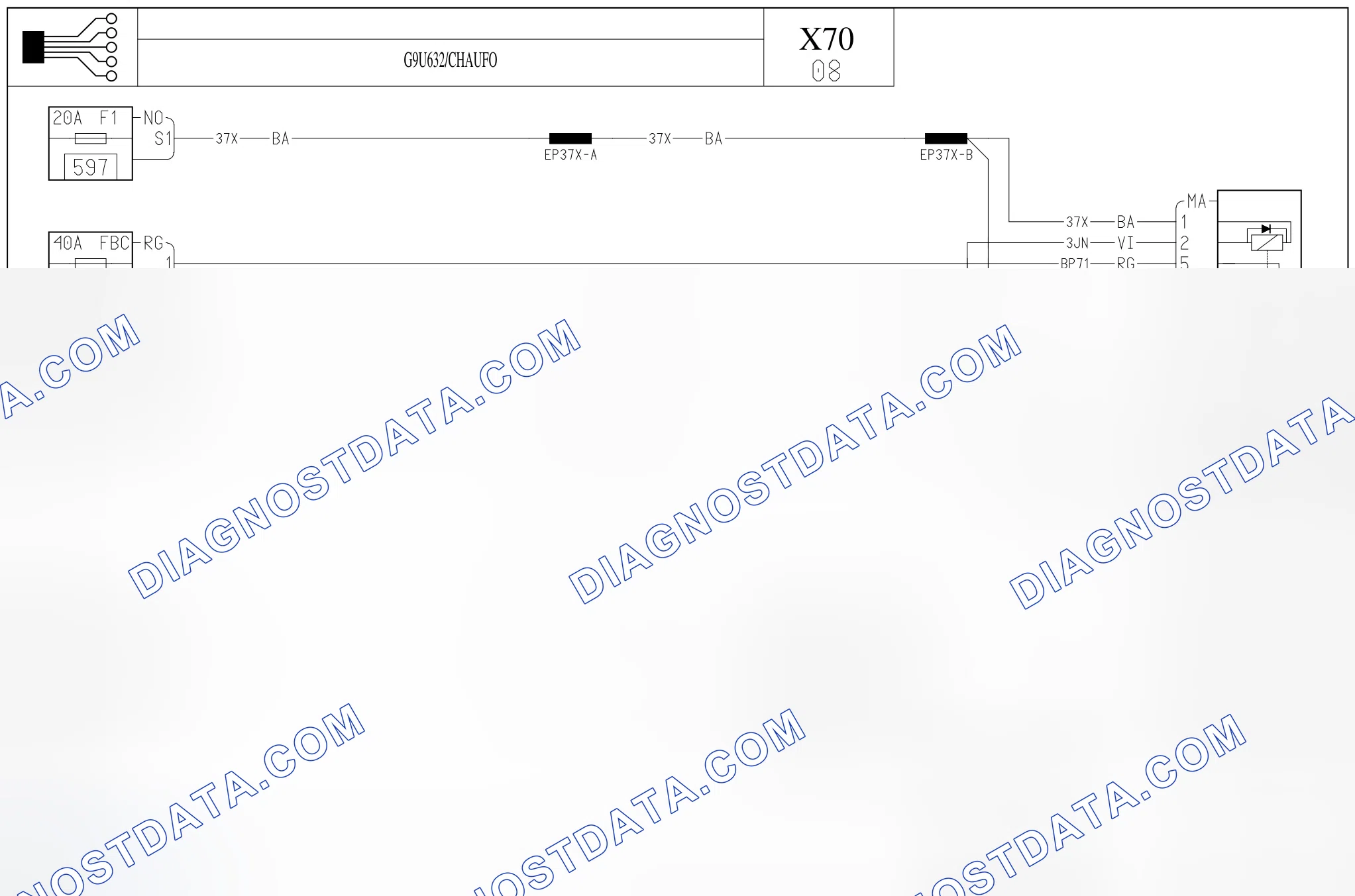 ENGINE COOLING SYSTEM — G9U632/CHAUFO — G9U632/CHAUFO. Renault Master II (1997-2010)