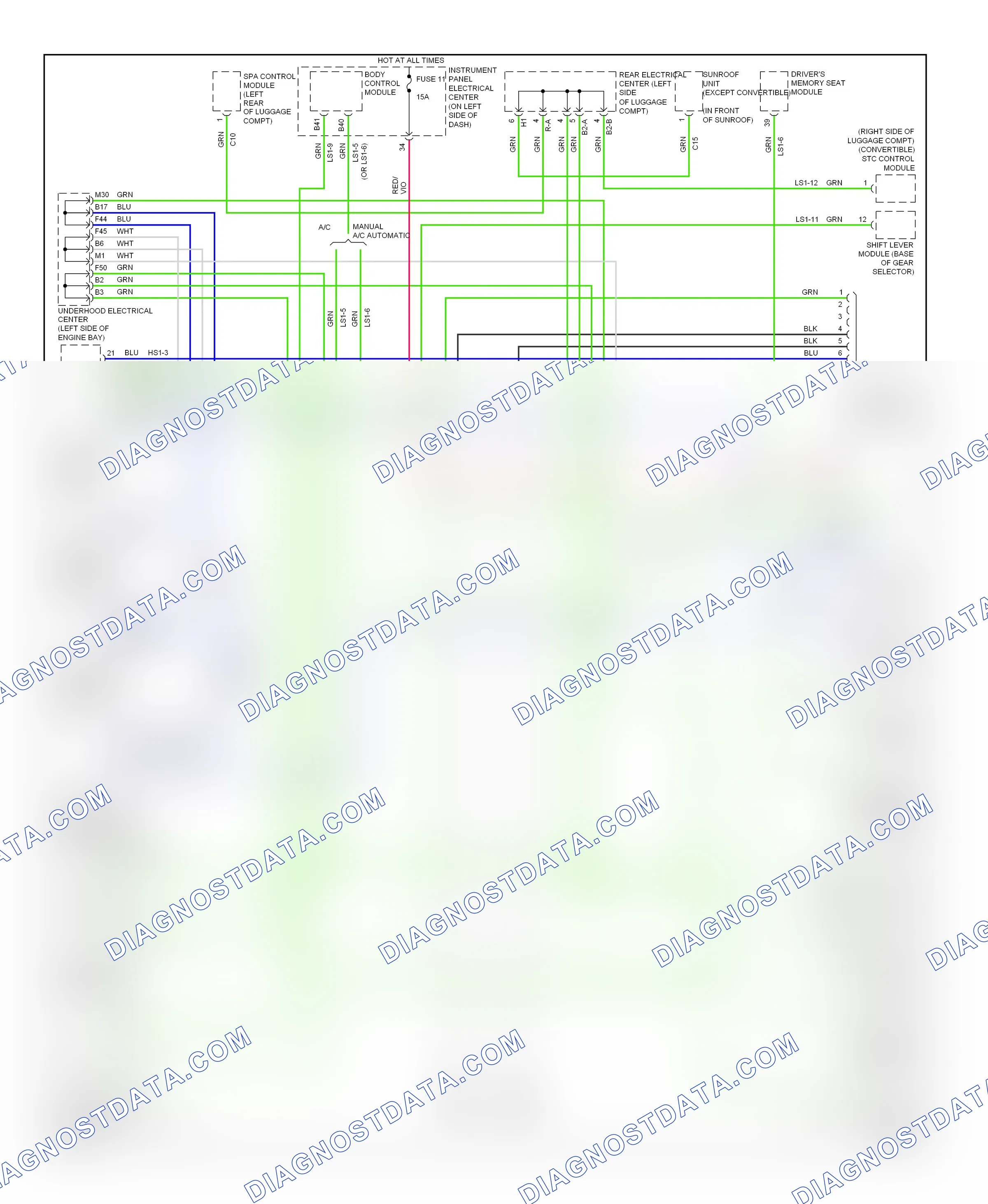 Computer data lines — Computer data lines circuit — Computer data lines circuit. Saab 9-3 II (2002-2008)