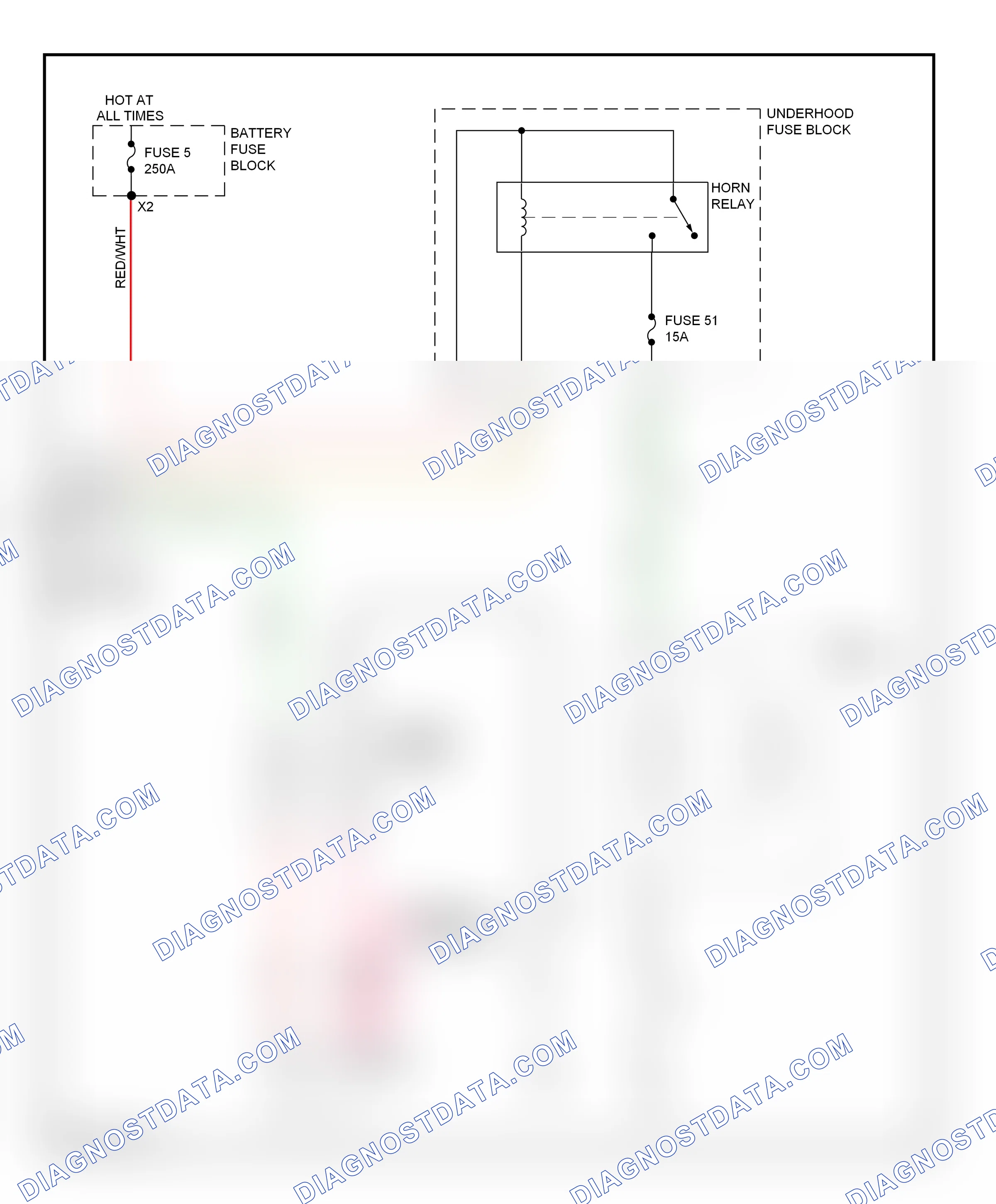 Horn — Horn circuit — Horn circuit. Saab 9-4X I (2011-2011)