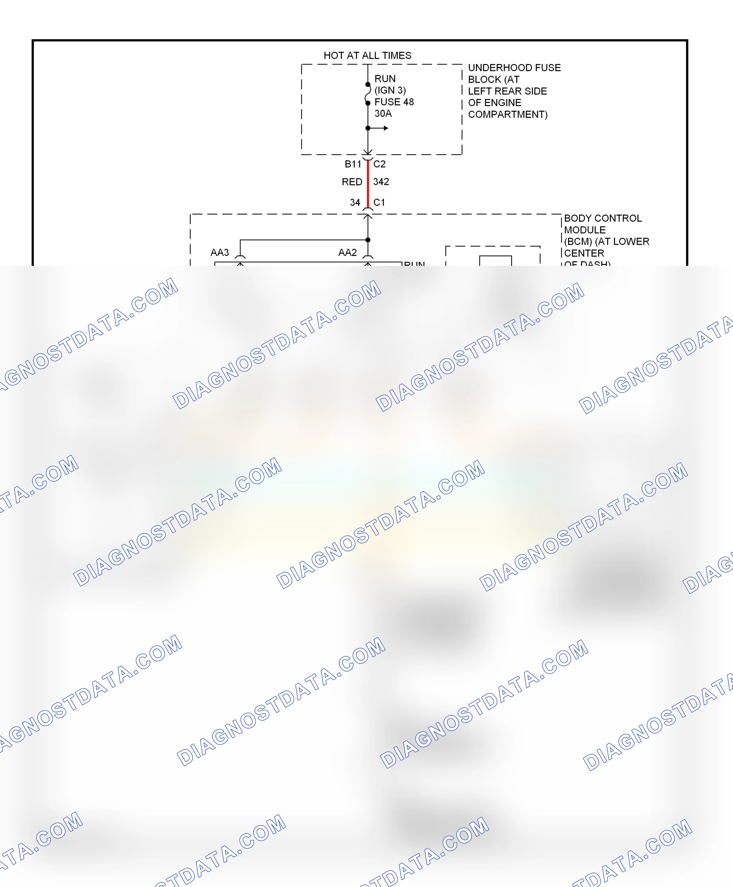 Air conditioning — Heater circuit — Heater circuit. Saturn ION I (2003-2007)