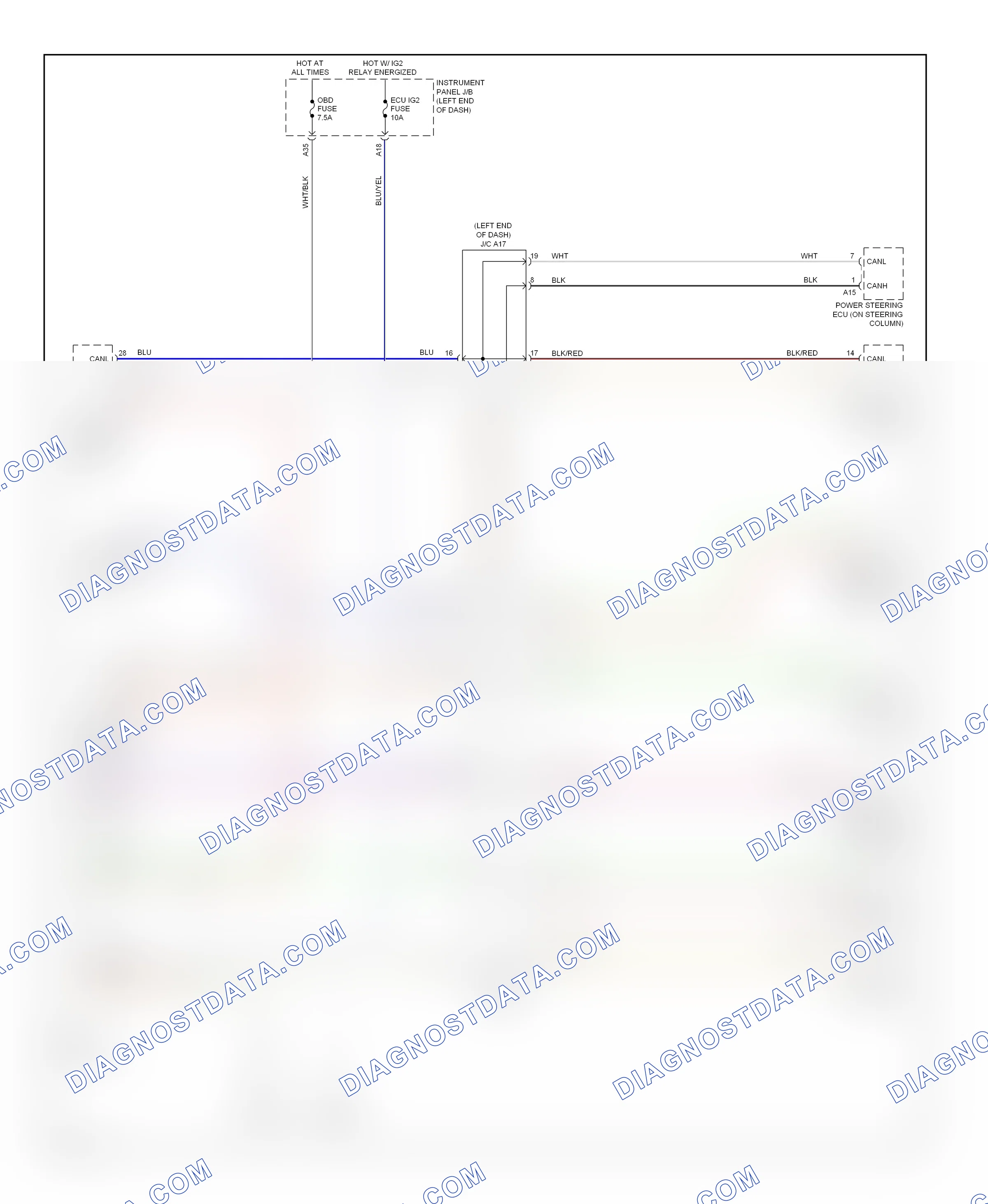 Computer data lines — Computer data lines circuit — Computer data lines circuit. Scion FR-S I (2012-2016)
