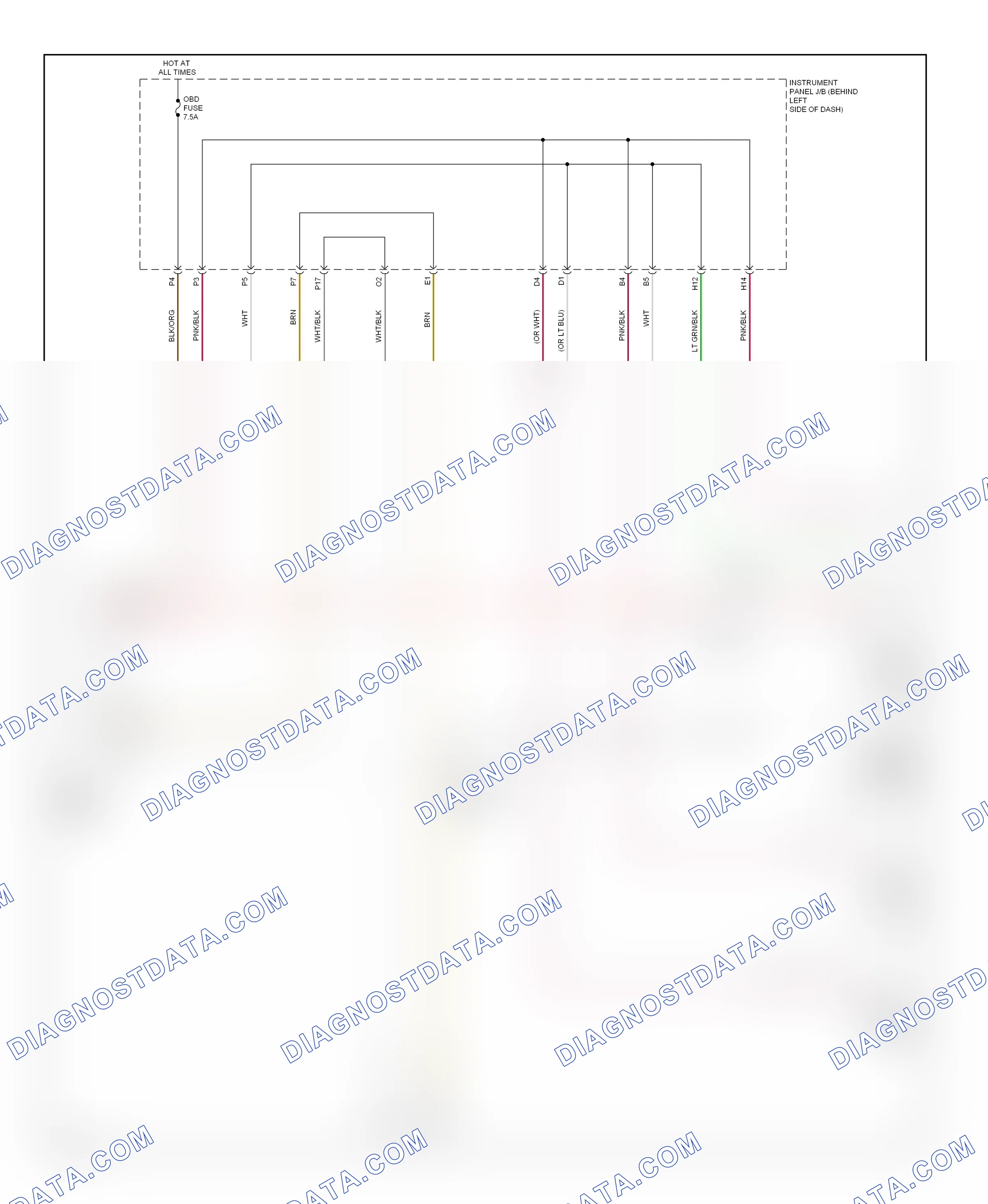 Computer data lines — Computer data lines circuit — Computer data lines circuit. Scion xA I (2003-2006)