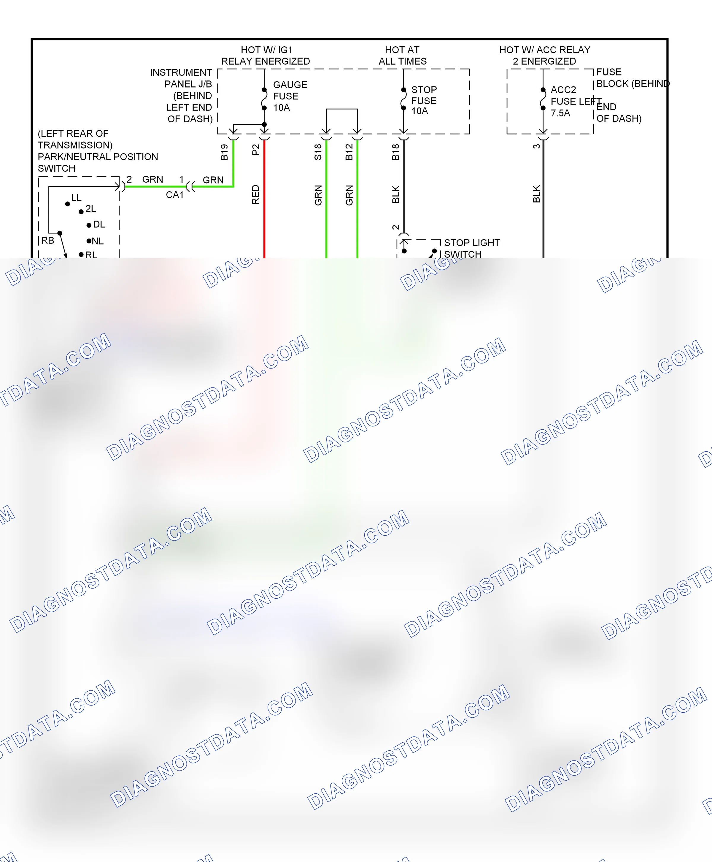 Shift interlock — Shift interlock circuit — Shift interlock circuit. Scion xD I (2007-2014)