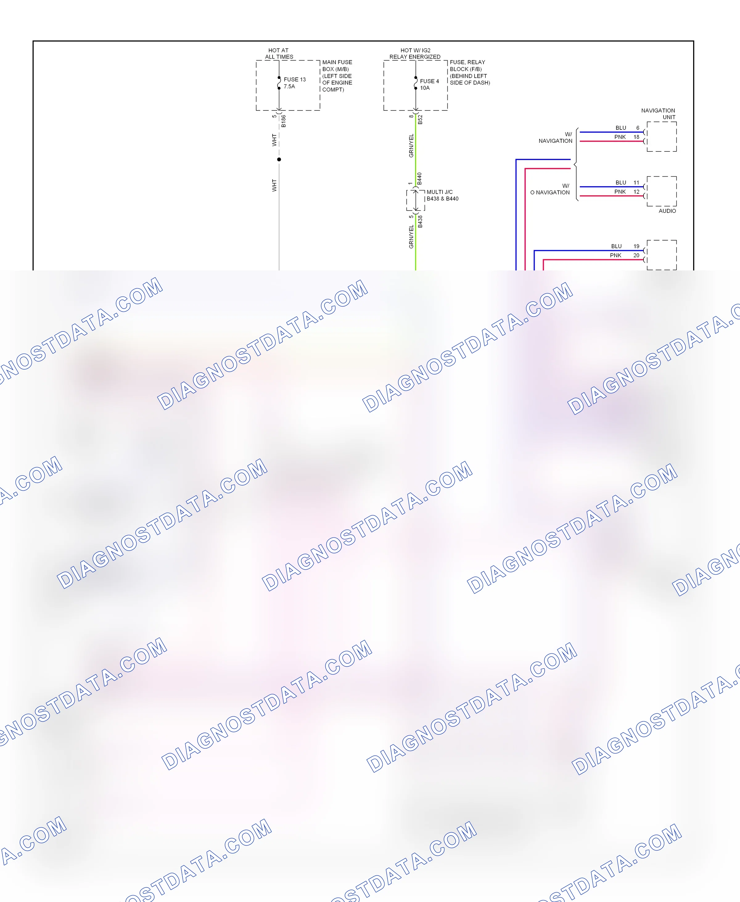 Computer data lines — Computer data lines circuit — Computer data lines circuit. Subaru Forester SH (2007-2011)
