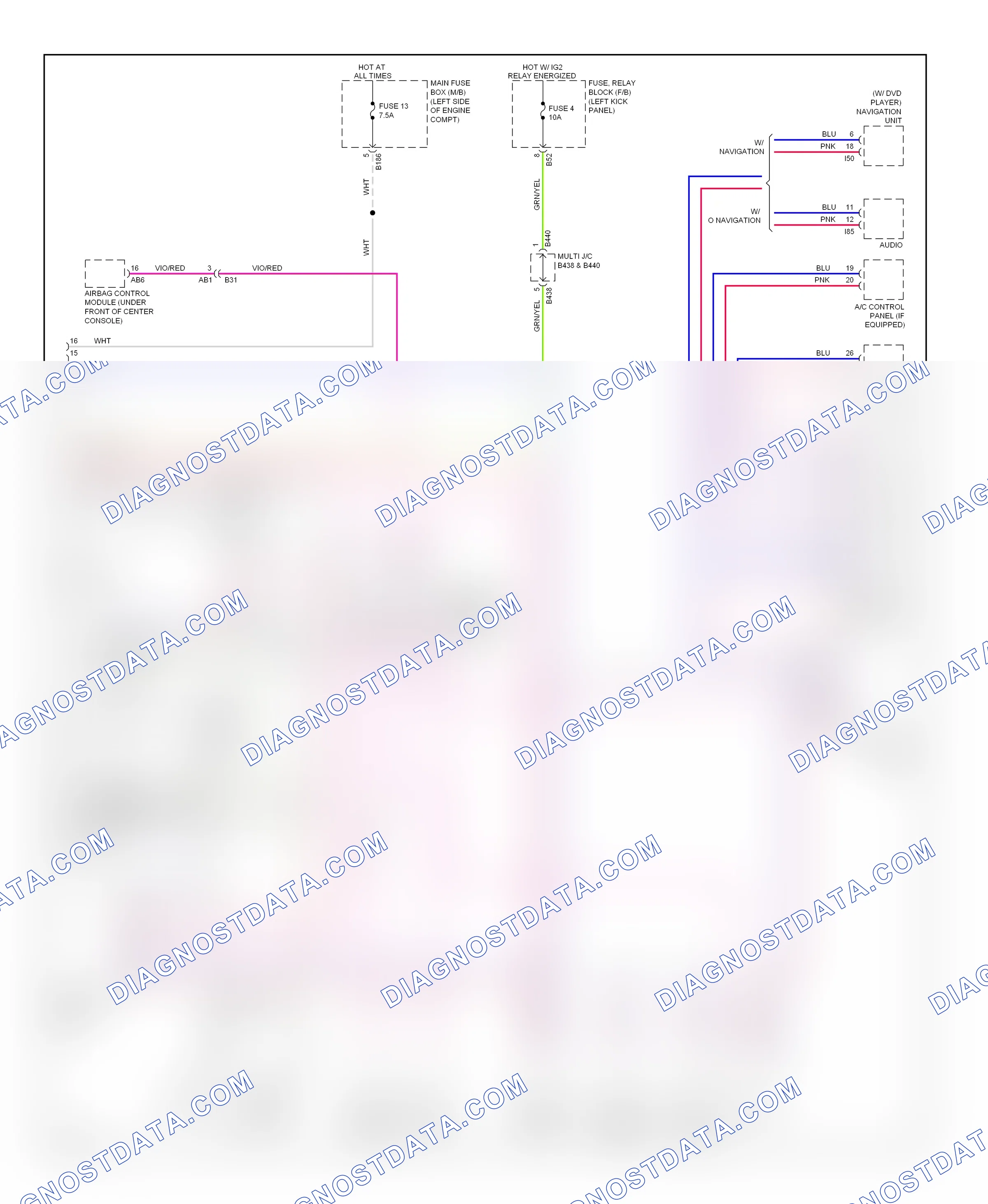 Computer data lines — Computer data lines circuit — Computer data lines circuit. Subaru Forester SJ (2012-2015)