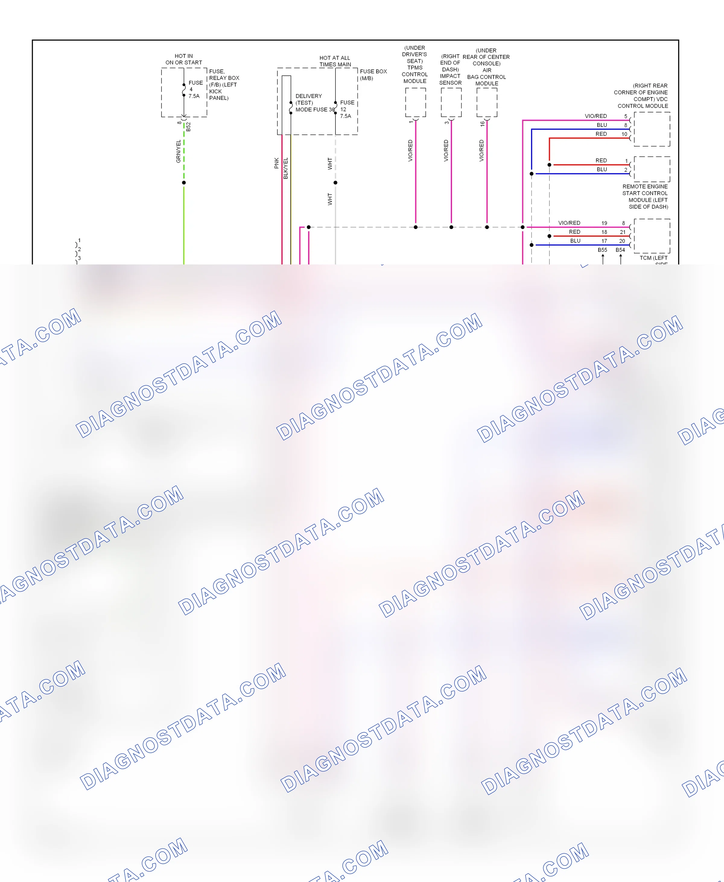 Computer data lines — Computer data lines circuit — Computer data lines circuit. Subaru Outback BR (2009-2012)