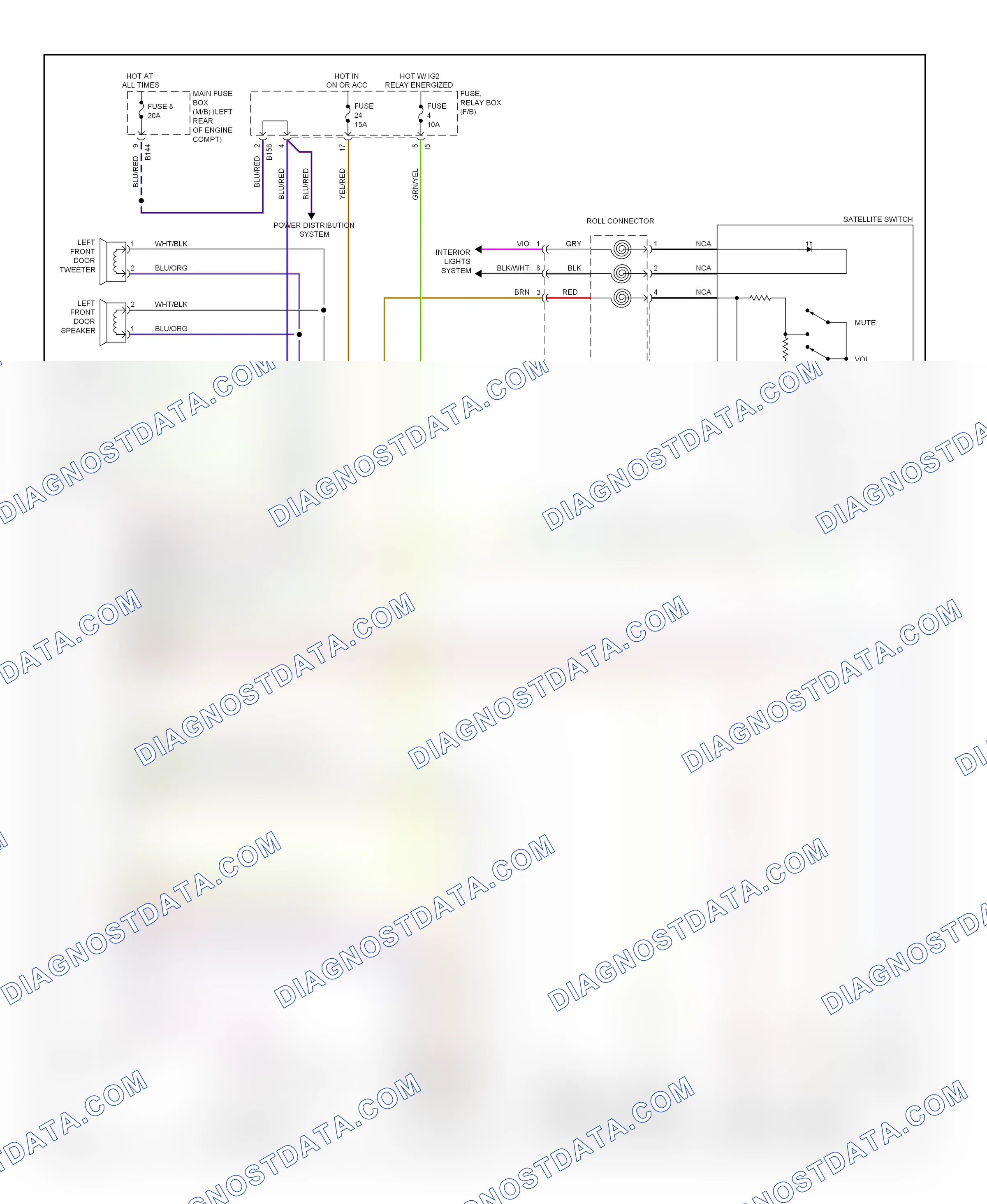 Navigation — Navigation circuit — Navigation circuit. Subaru Outback BR (2009-2012)