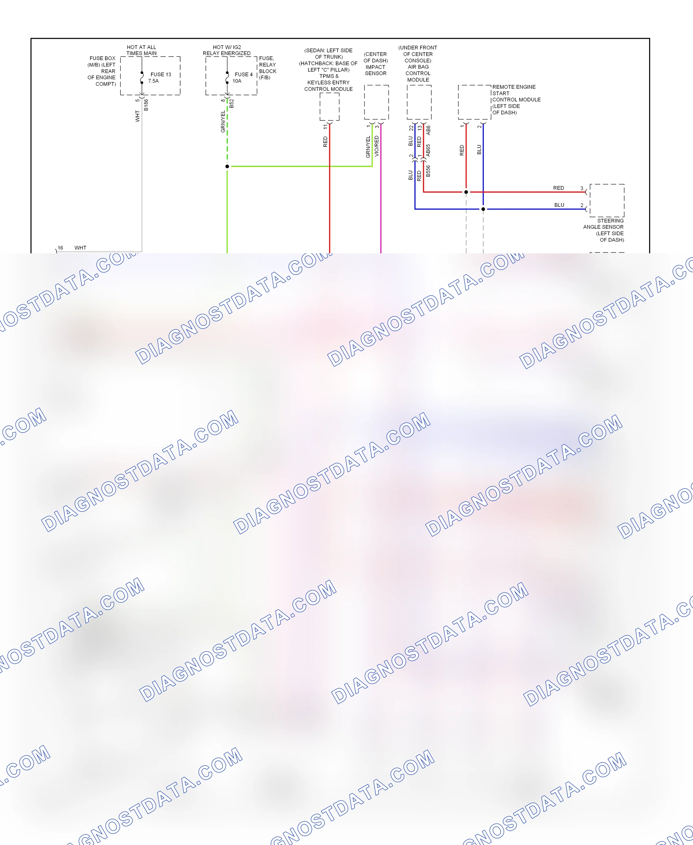 Computer data lines — Computer data lines circuit, without hev — Computer data lines circuit, without hev. Subaru XV GP (2011-2016)