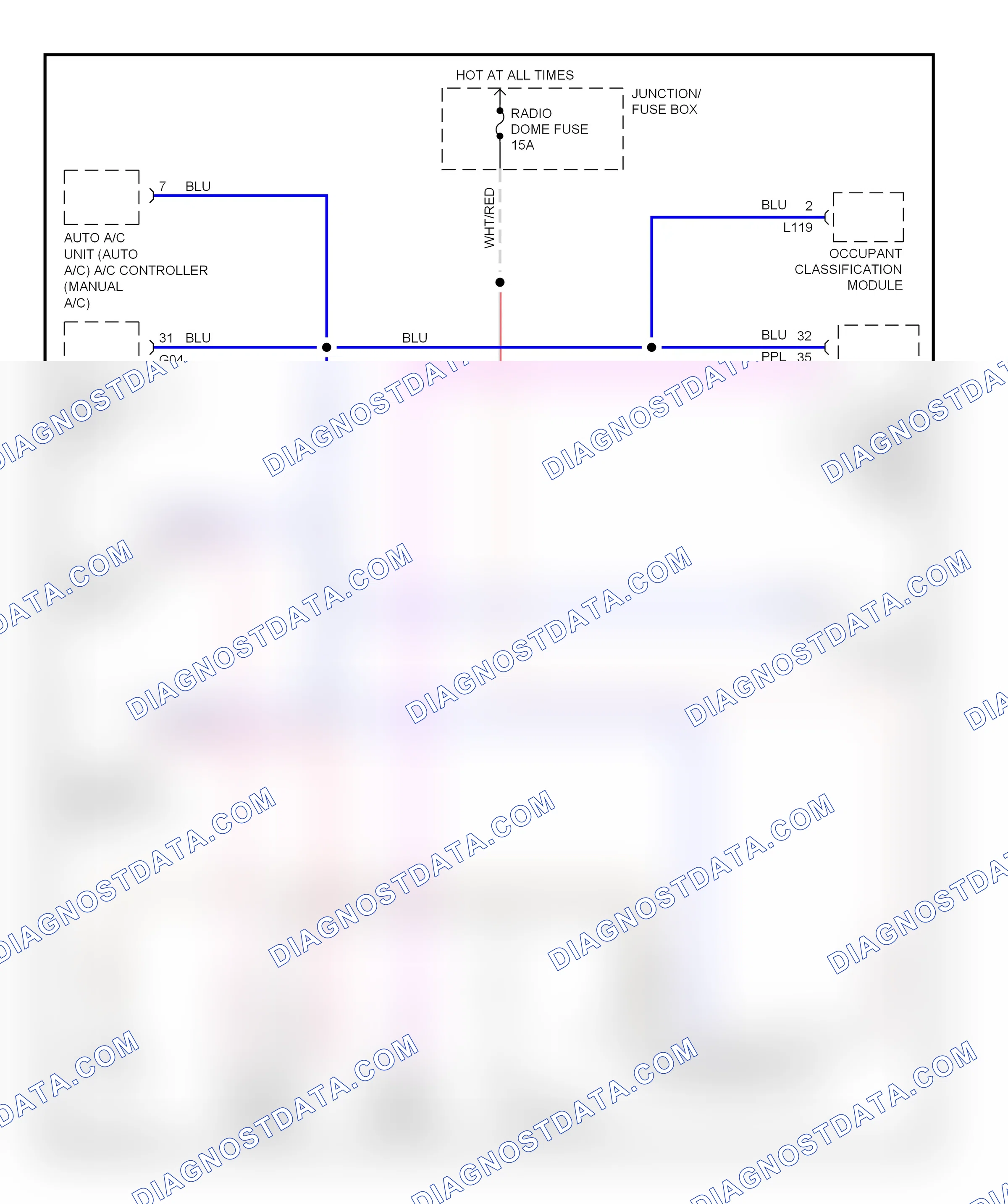 Computer data lines — Computer data lines circuit — Computer data lines circuit. Suzuki Aerio I (2001-2007)
