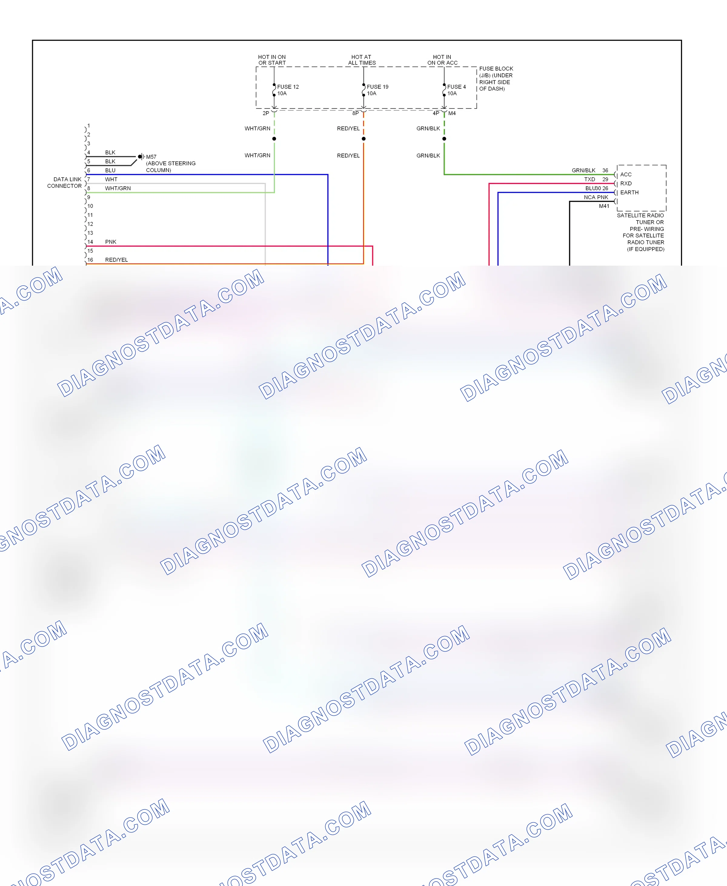 Computer data lines — Computer data lines circuit — Computer data lines circuit. Suzuki Equator I (2008-2012)