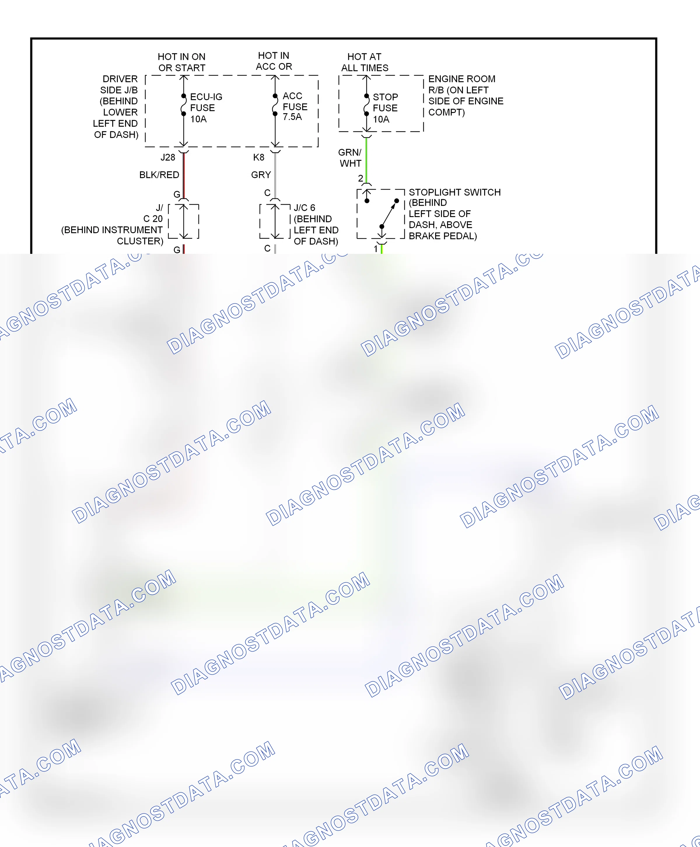 Shift interlock — Shift interlock circuit — Shift interlock circuit. Toyota 4Runner IV (2002-2005)