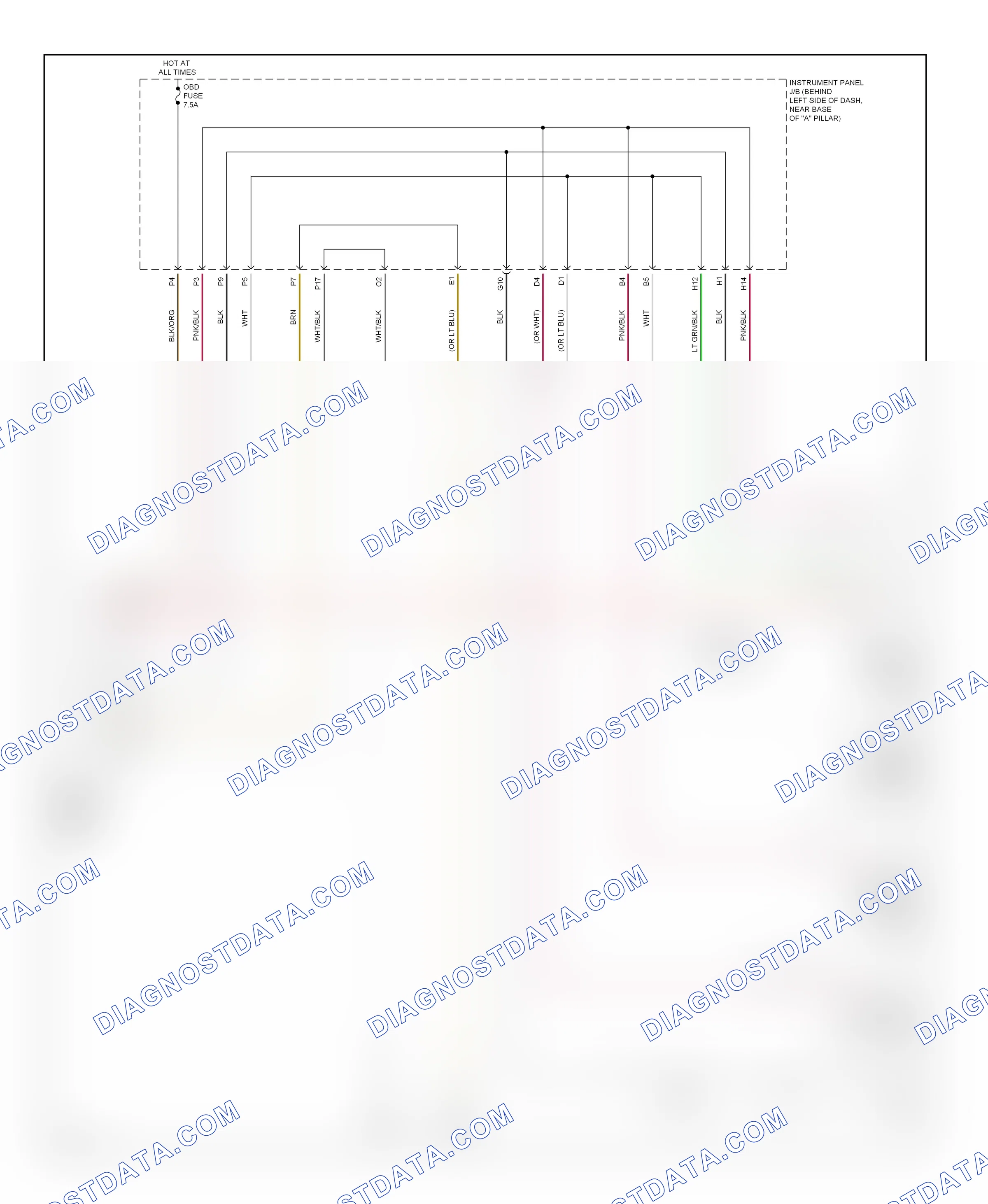 Computer data lines — Computer data lines circuit — Computer data lines circuit. Toyota Echo I (1999-2005)