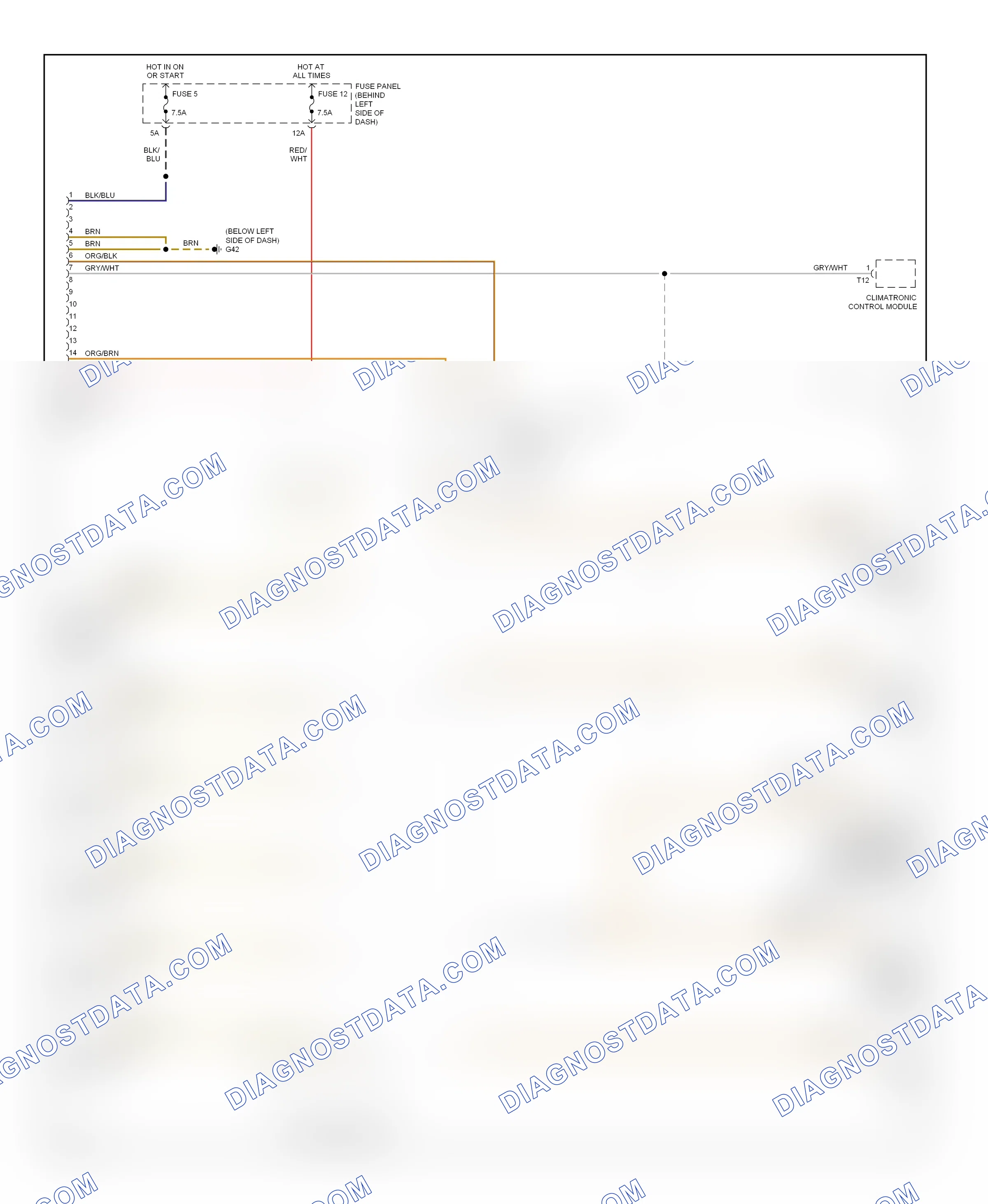 Computer data lines — Computer data lines circuit — Computer data lines circuit. Volkswagen Jetta IV (1998-2005)