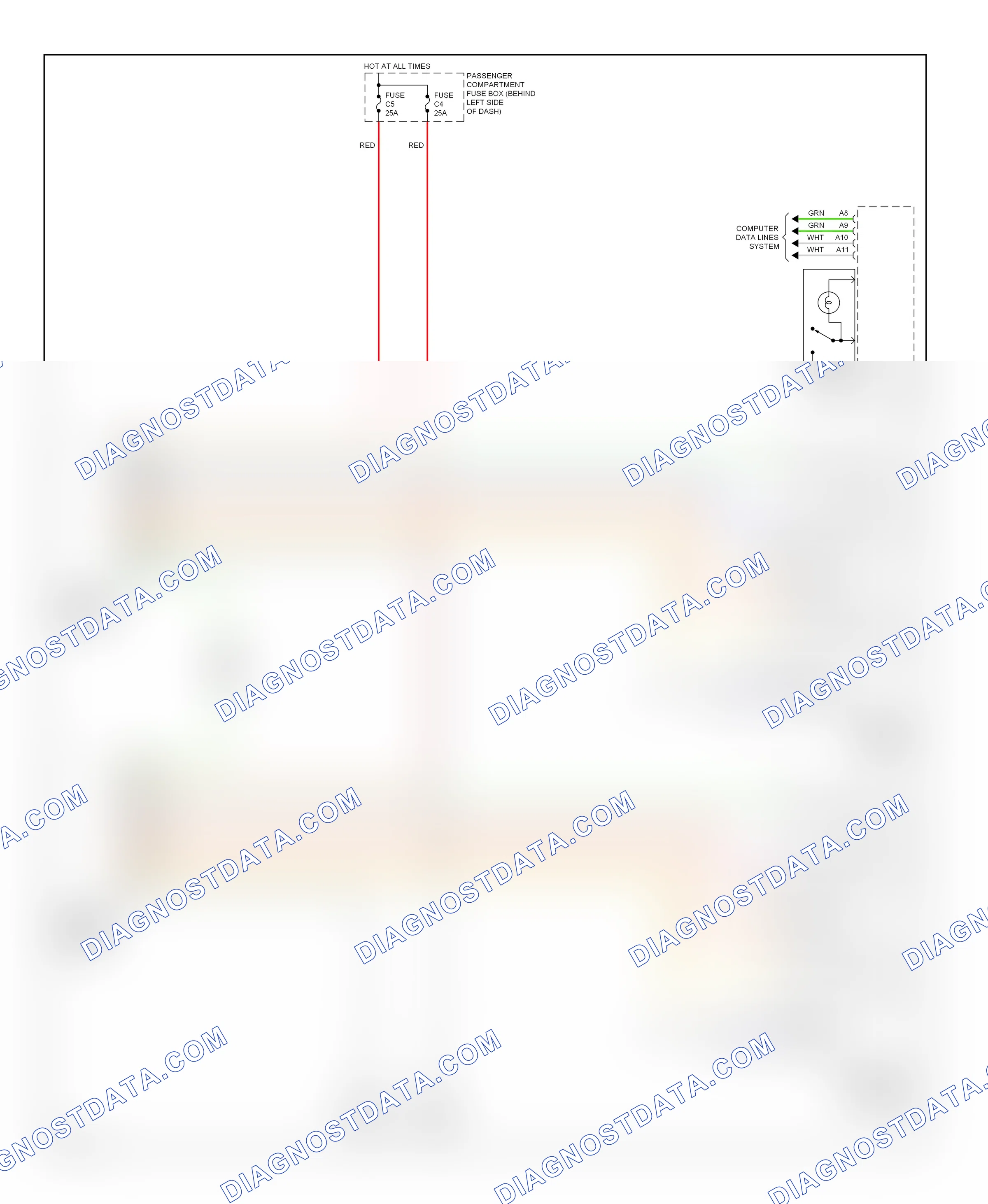 Memory systems — Memory mirrors circuit — Memory mirrors circuit. Volvo S60 I facelift (2004-2009)