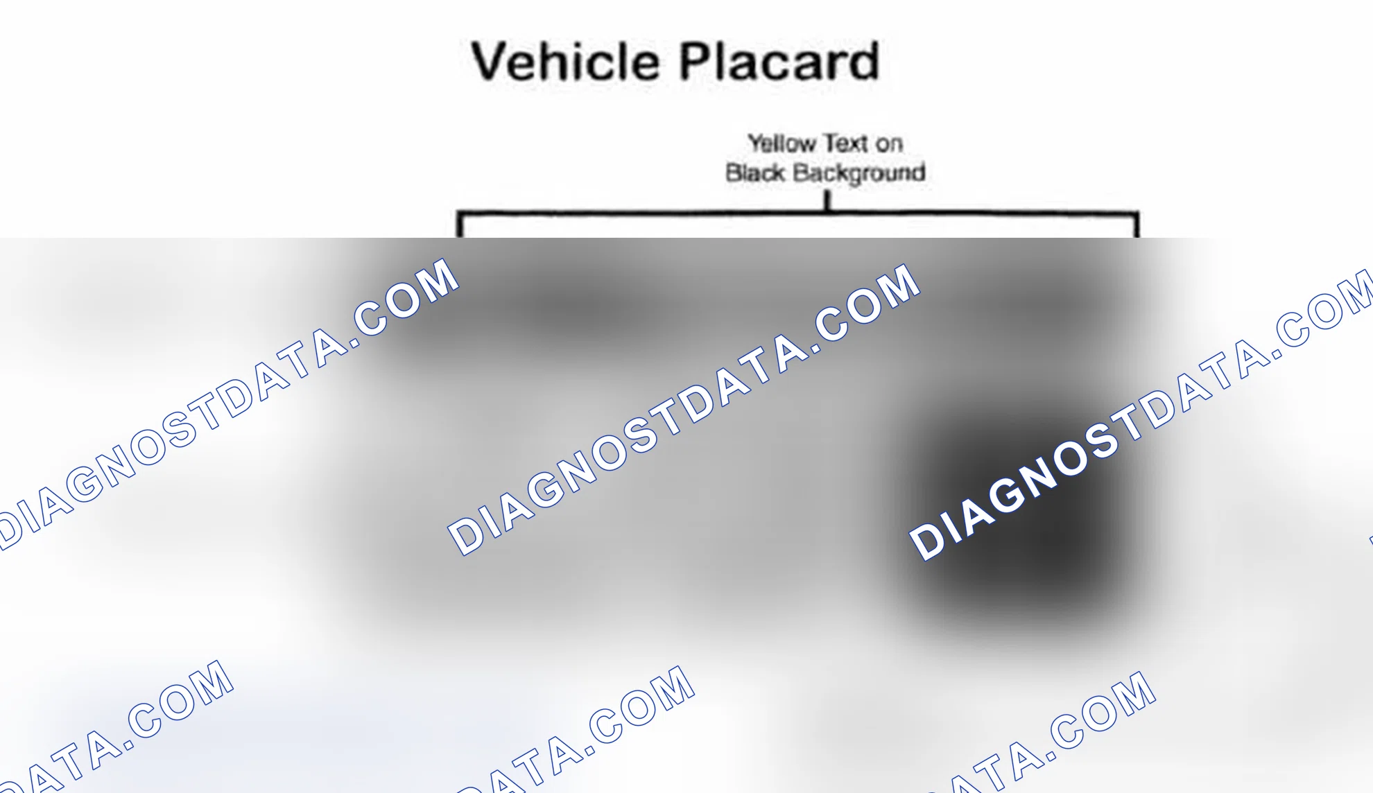 Scheme 28: Vehicle Tire Placard - Typical