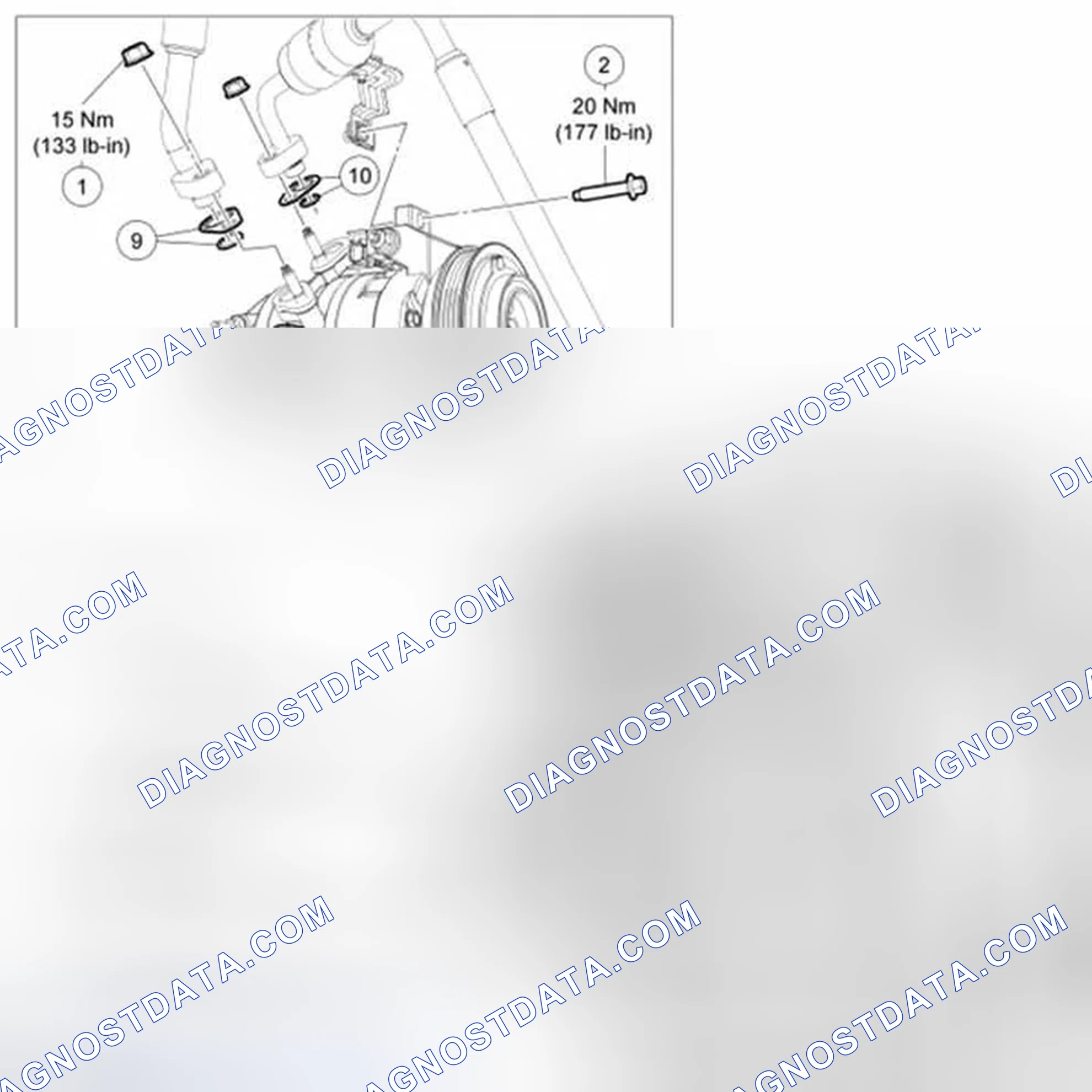 Scheme 166: A/C Compressor - 3.7L