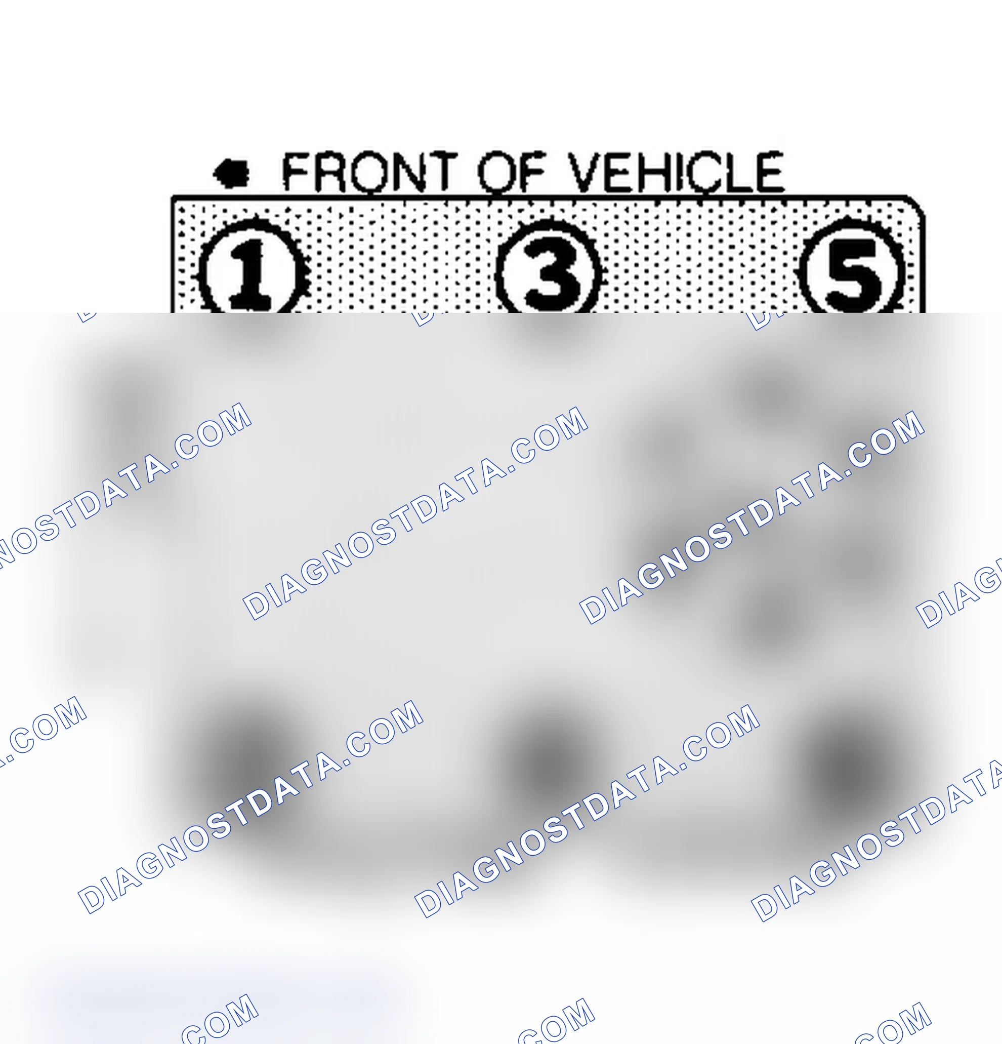 Scheme 21: 2.8L Firing Order & Timing Mark (Magnetic Probe Is Located At 9.5 Degrees ATDC)