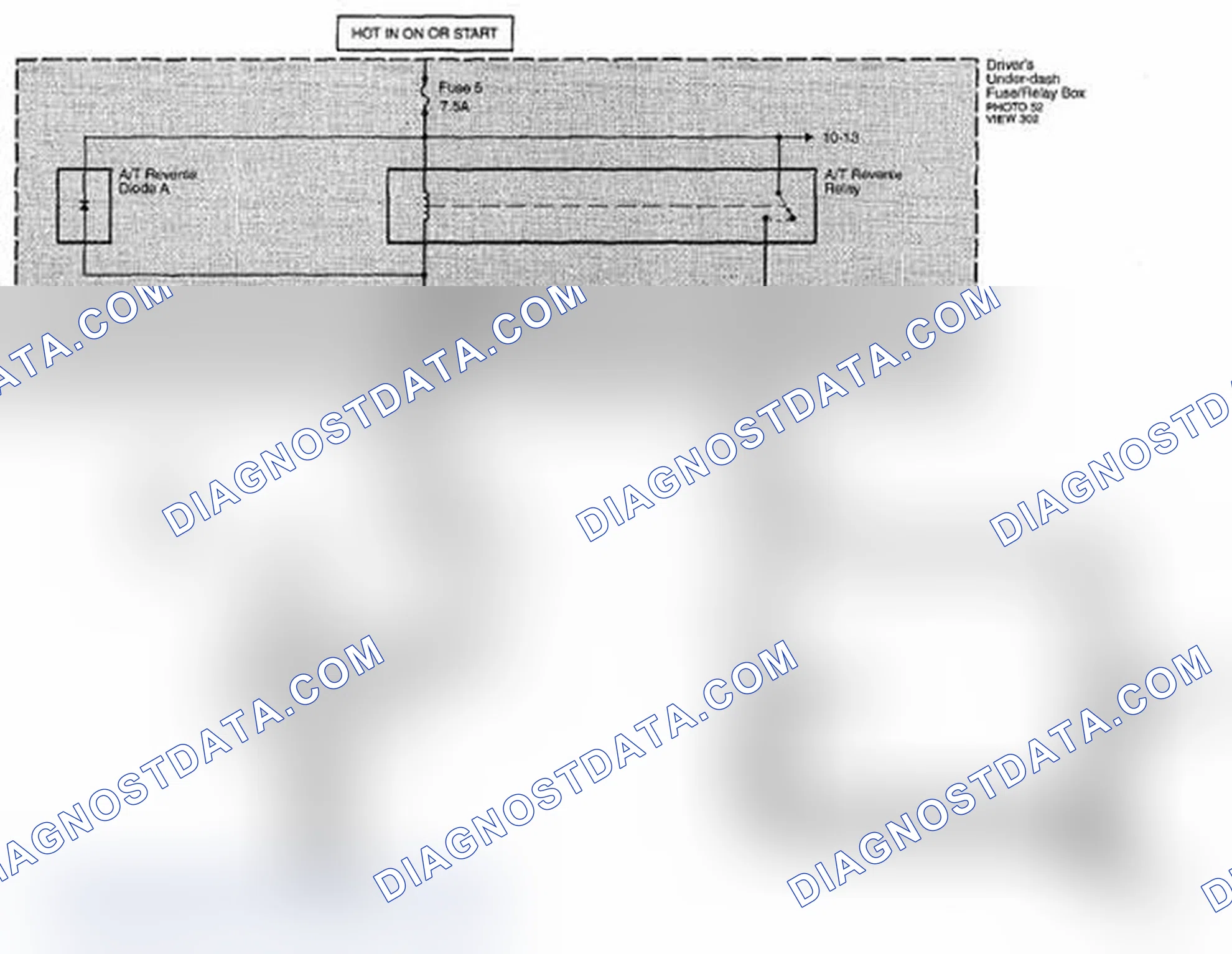 Scheme 237: Back-Up Lights Circuit Diagram (Page 110-10)