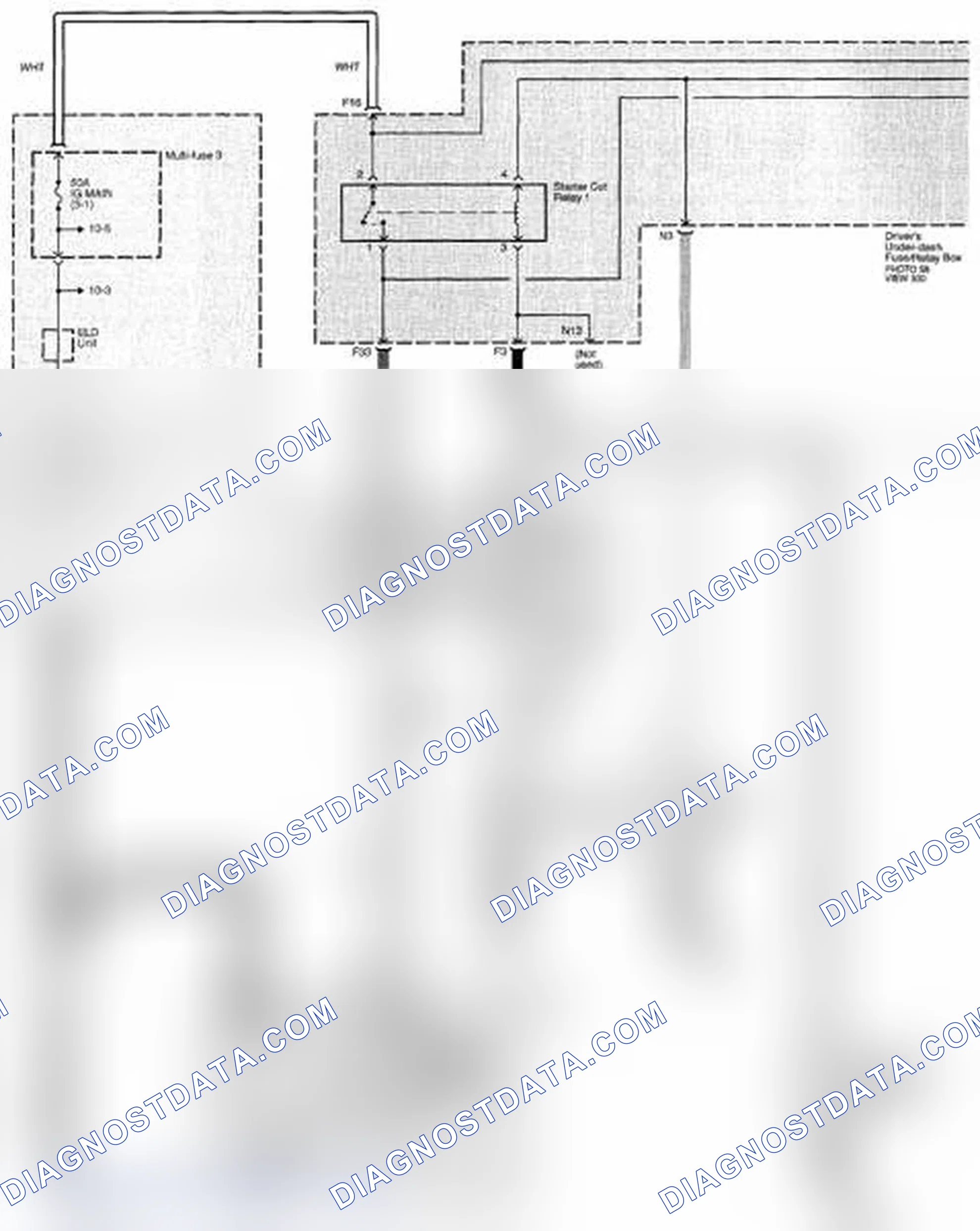 Scheme 201: Starting System Circuit Diagram - M/T: Keyless Access (Page 21-14)