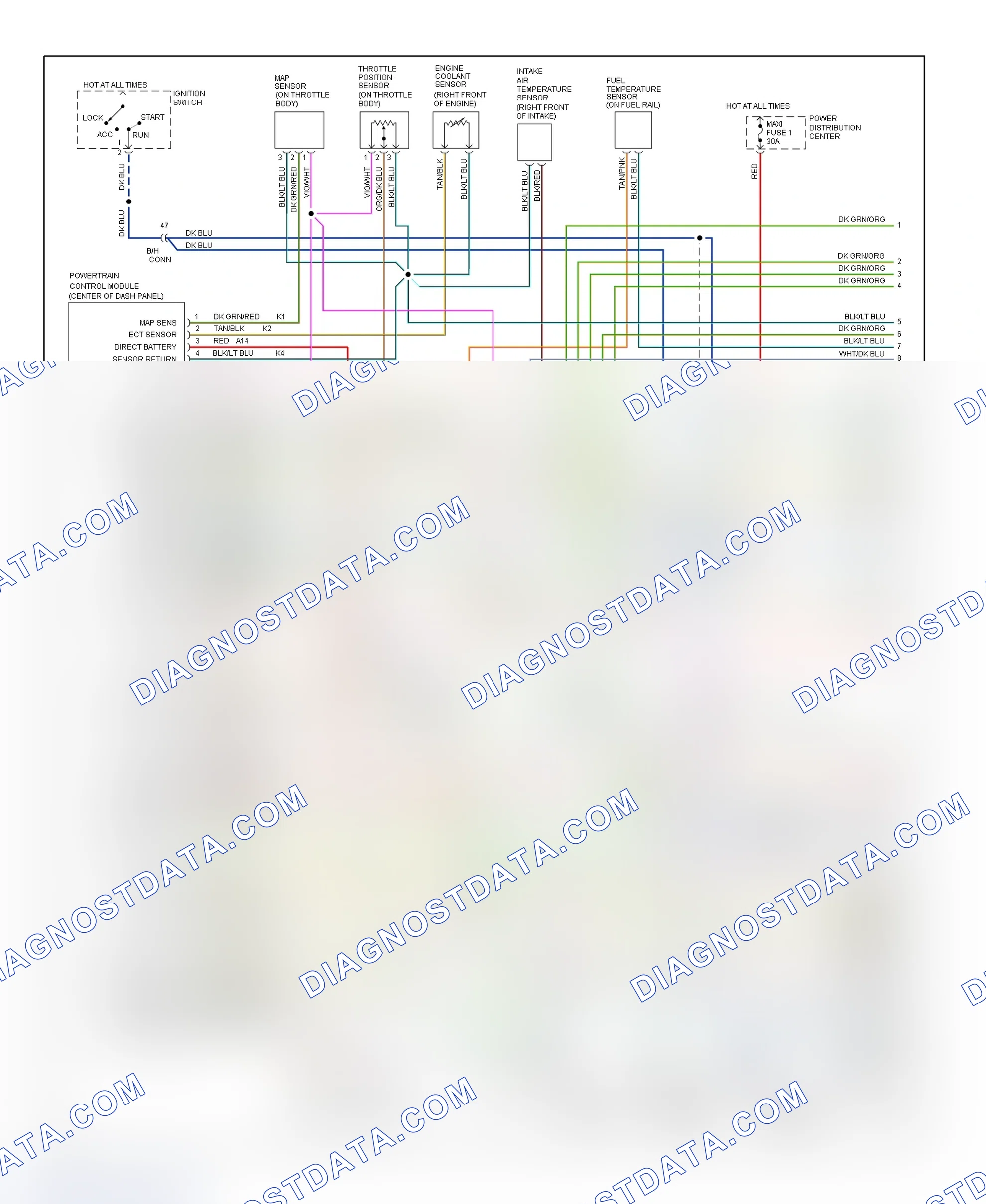 Scheme 147: Wiring Diagram (Ram Van/Wagon - 5.2L CNG - 1 Of 2)