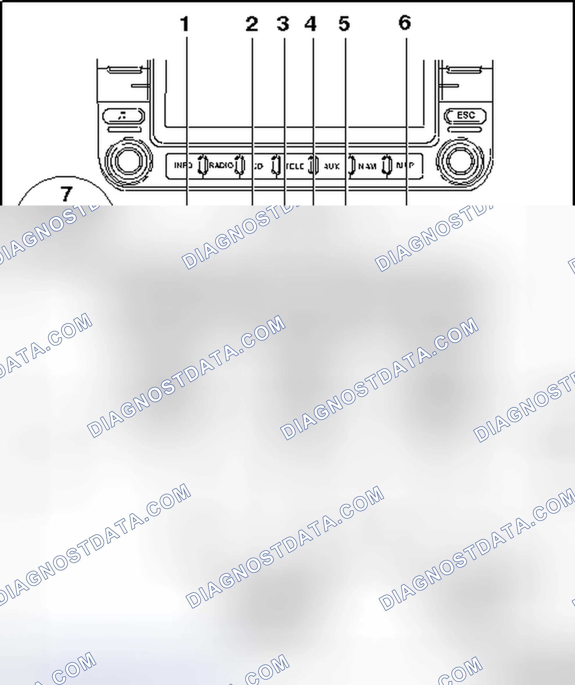 Scheme 7: CLIMATRONIC DISPLAY CONTROL HEAD