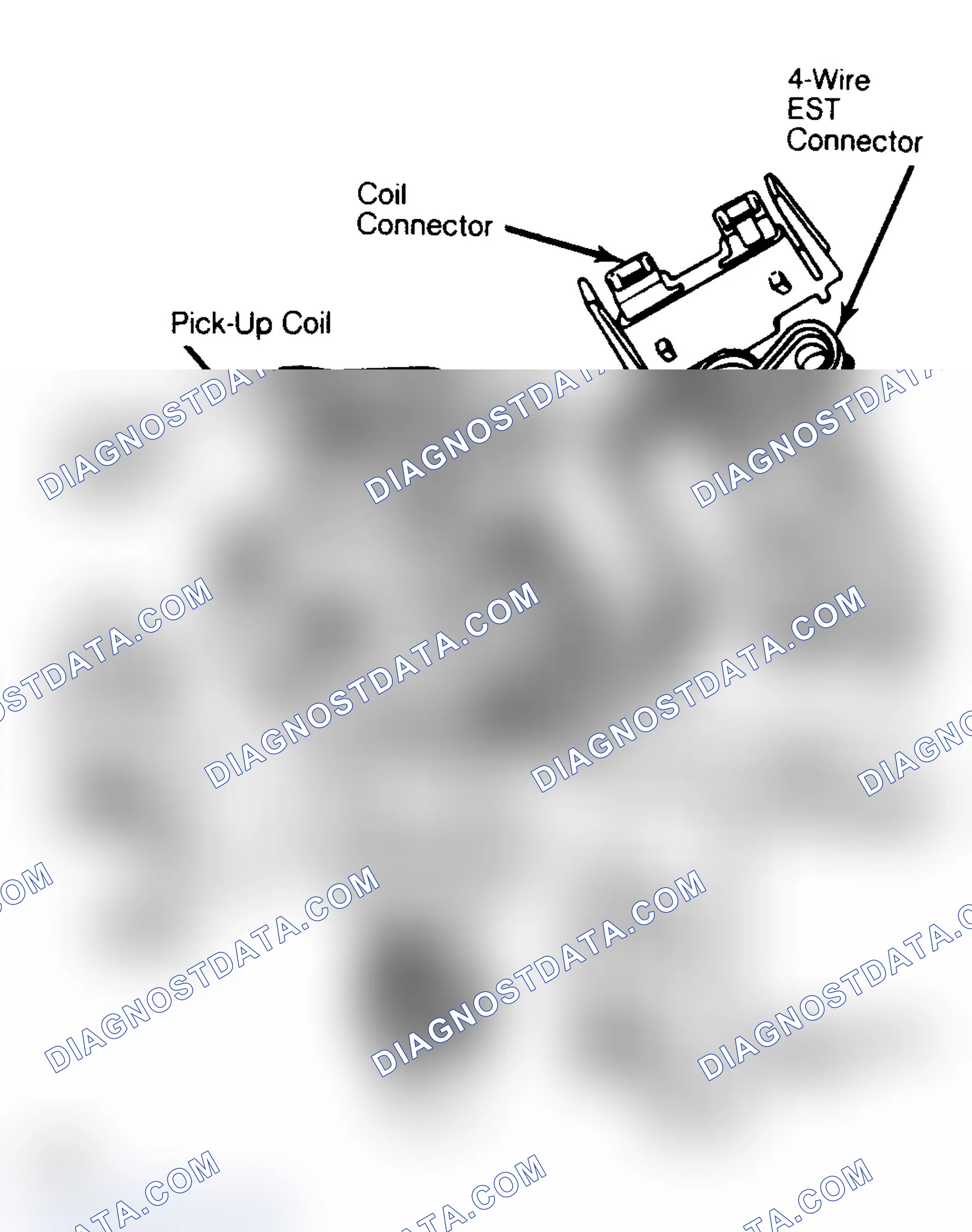 Scheme 22: Distributor Pick-Up Coil Short & Resistance Checks. Notice ohmmeter test points.