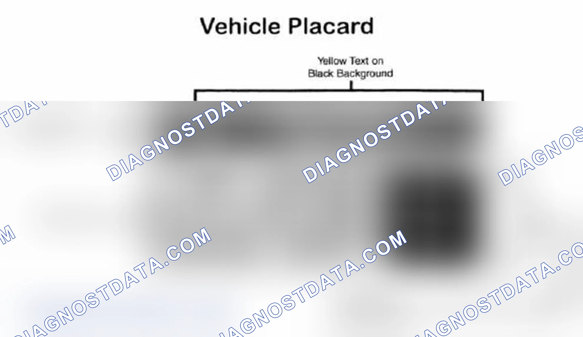 Scheme 28: Vehicle Tire Placard - Typical
