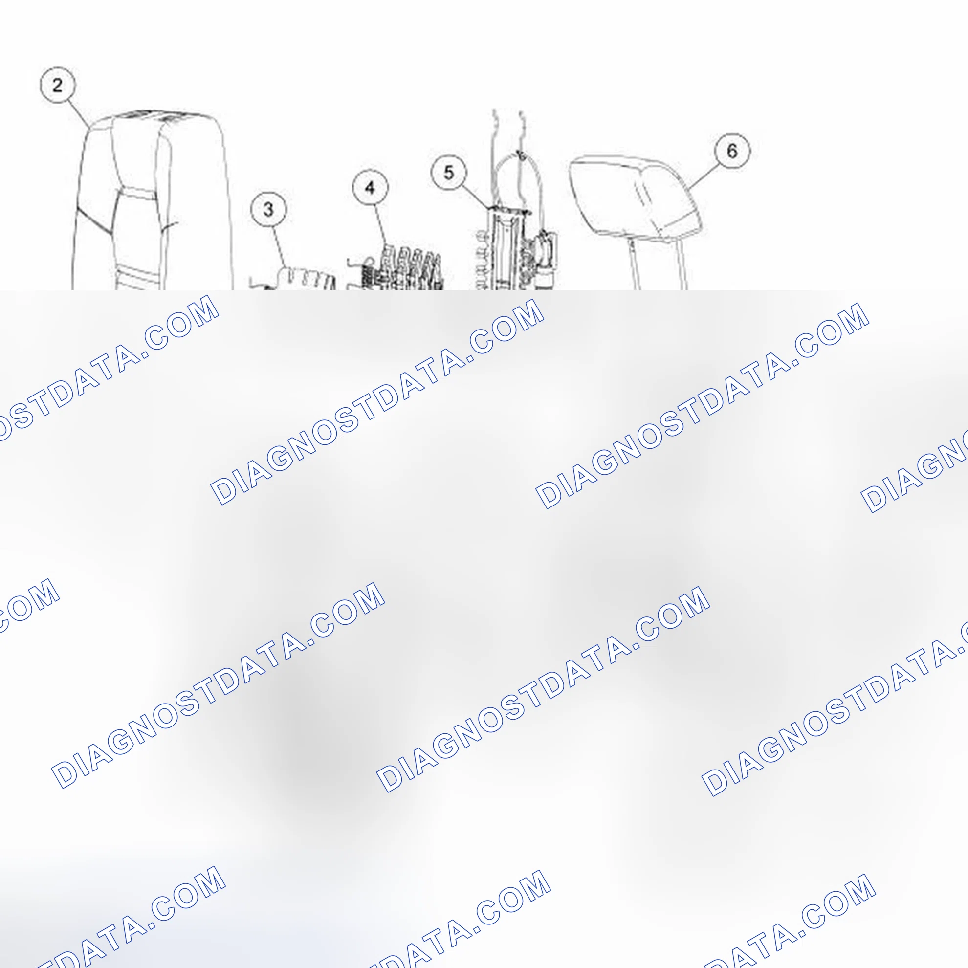 Scheme 32: Seat - Exploded View, Front