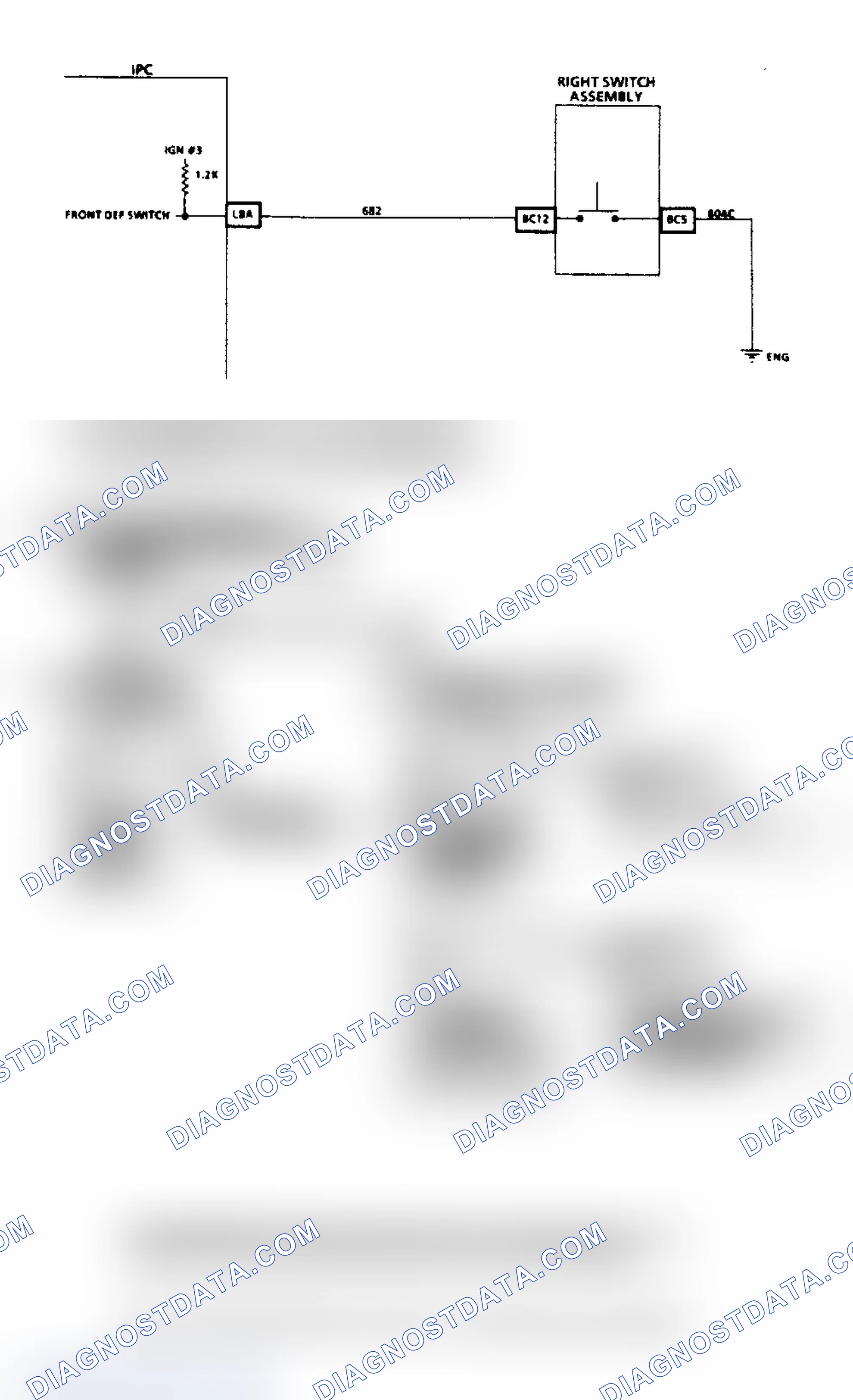 Scheme 19: Chart 11, No "DEF" From Instrument Panel Switch