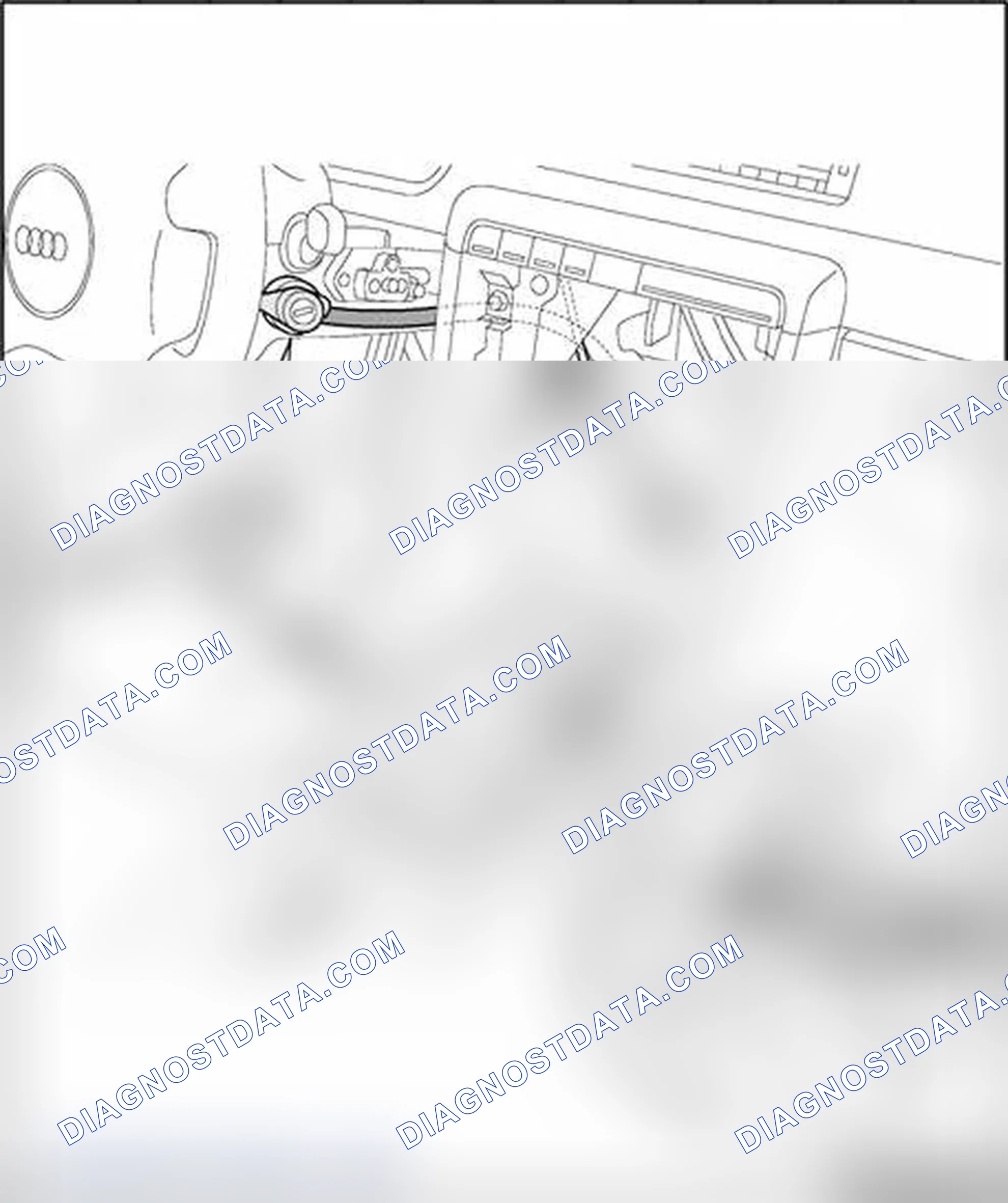 Scheme 1288: Locking lever (through VIN 8E_6A156499), removing and installing