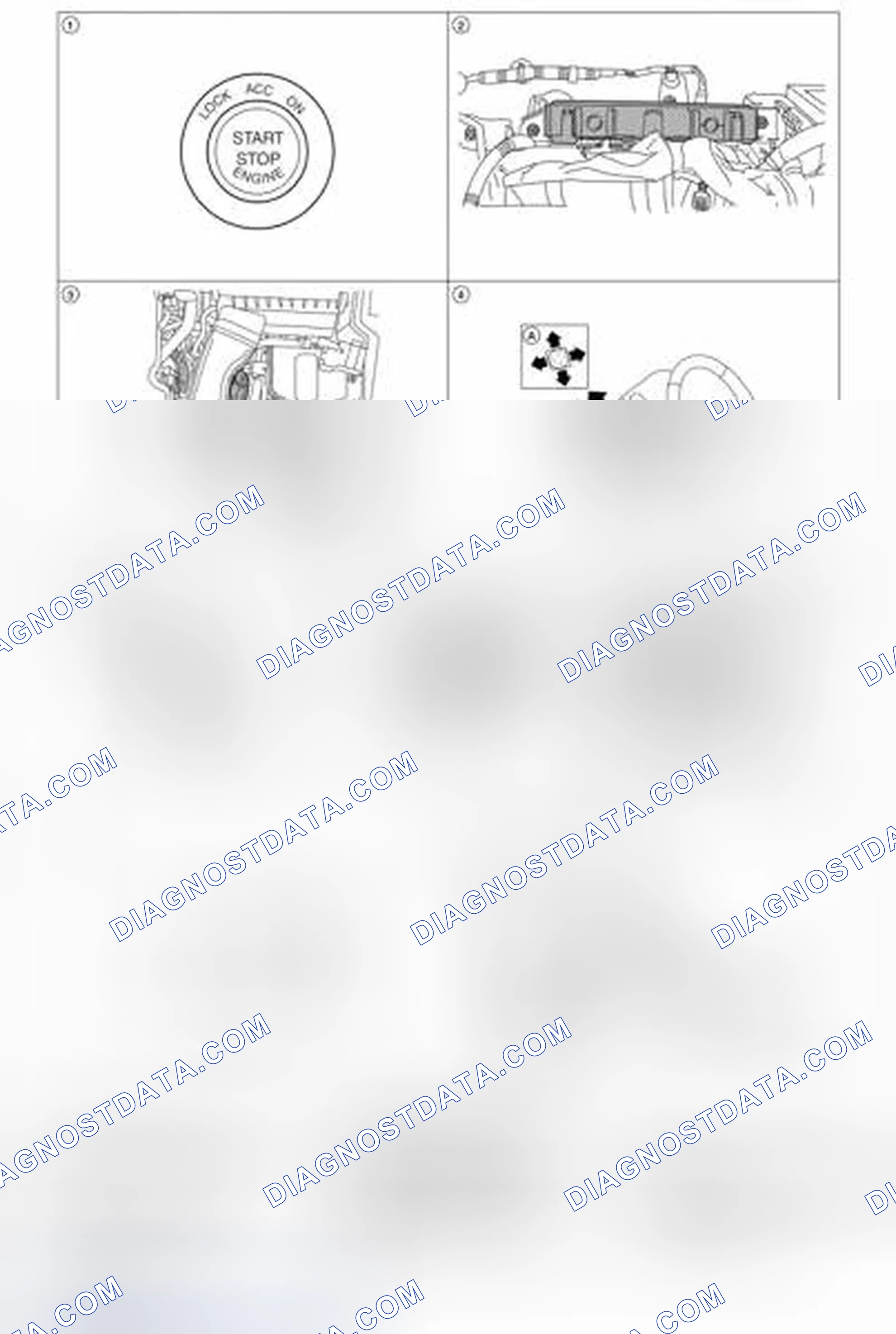 Scheme 231: INTELLIGENT KEY INTERLOCK FUNCTION : Component Parts Location