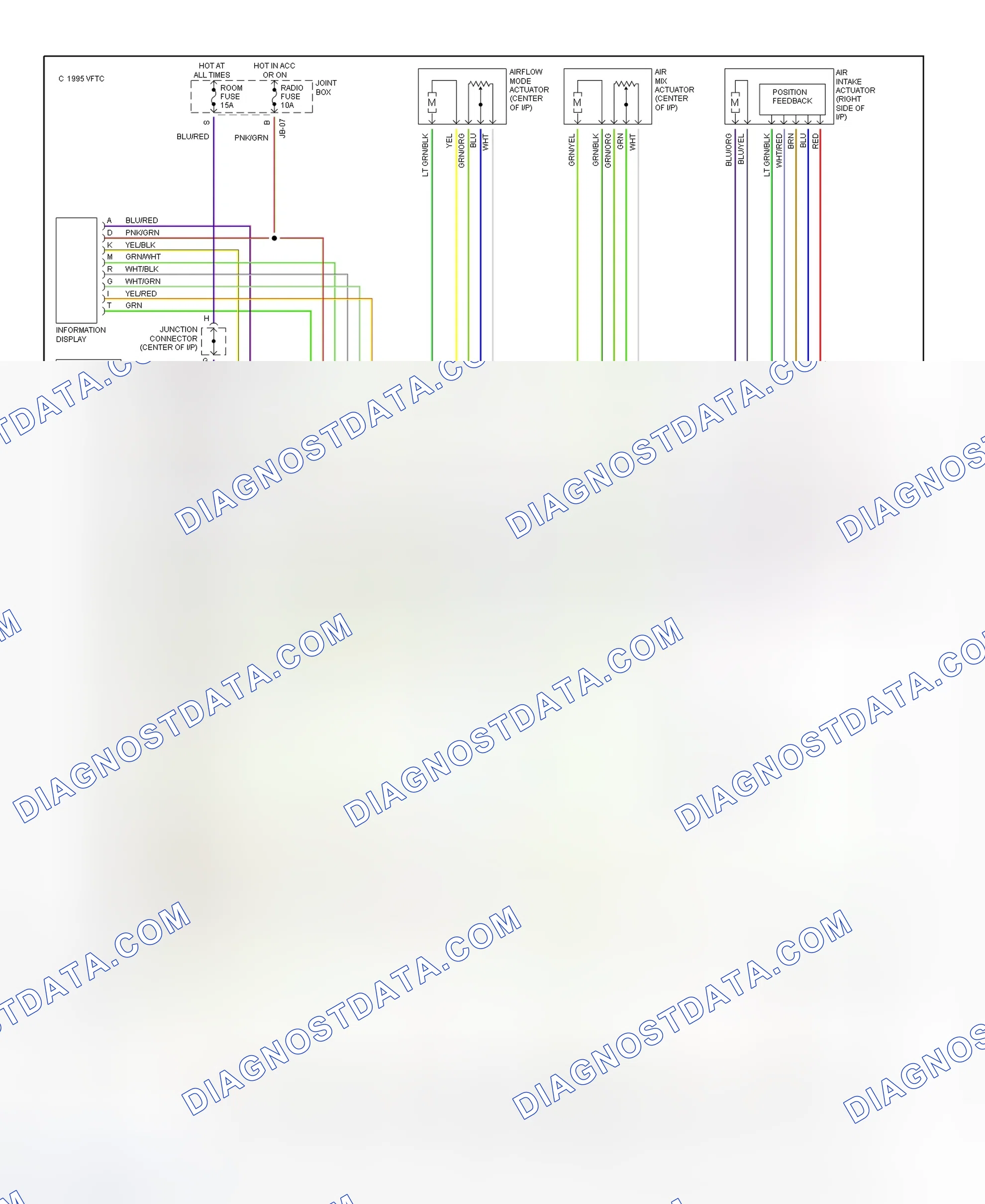 Scheme 10: Automatic A/C-Heater System Wiring Diagram (2.3L - 1 Of 2)