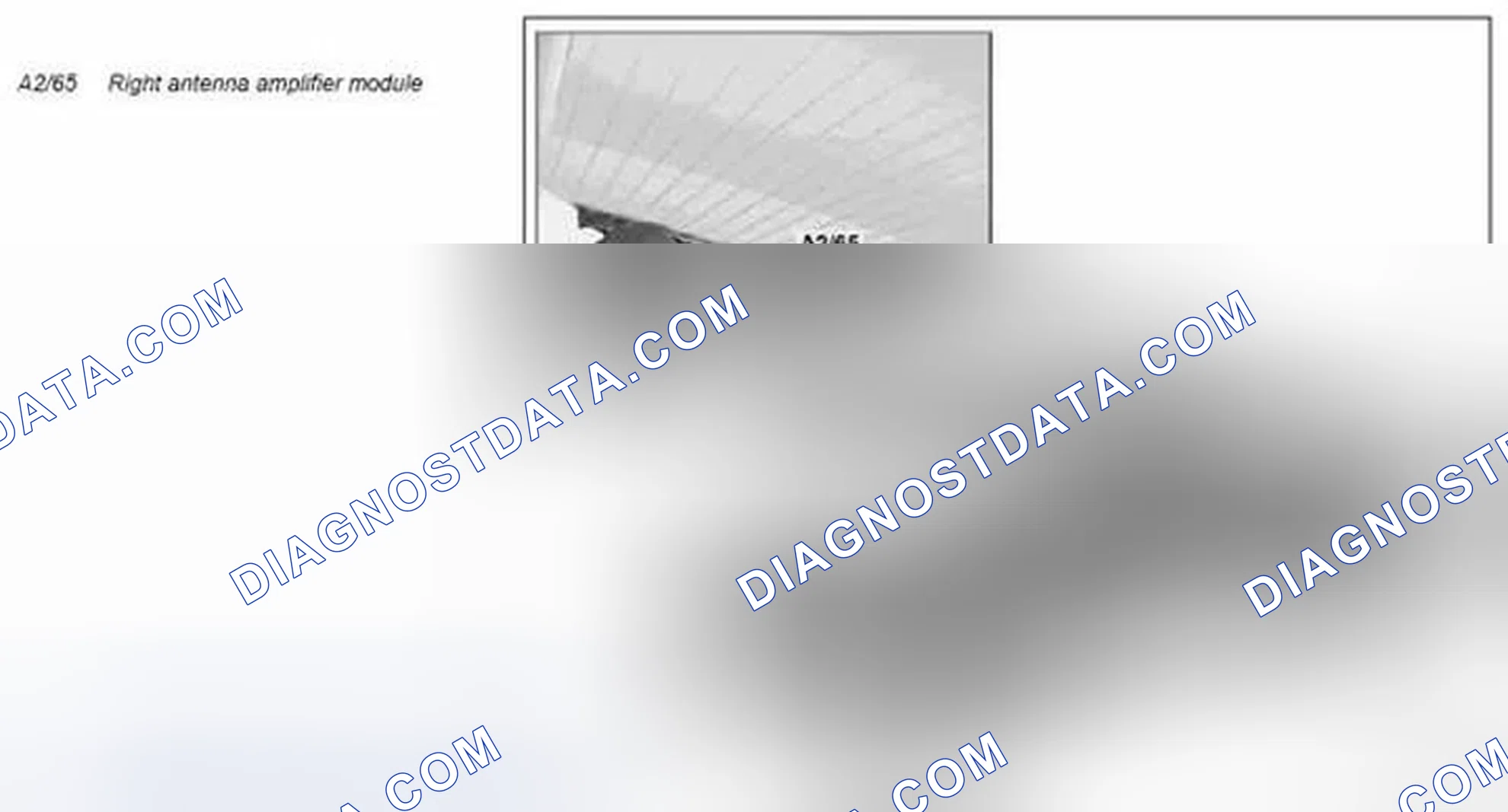 Scheme 5: Right antenna amplifier module component description - GF82.62-P-3122TM
