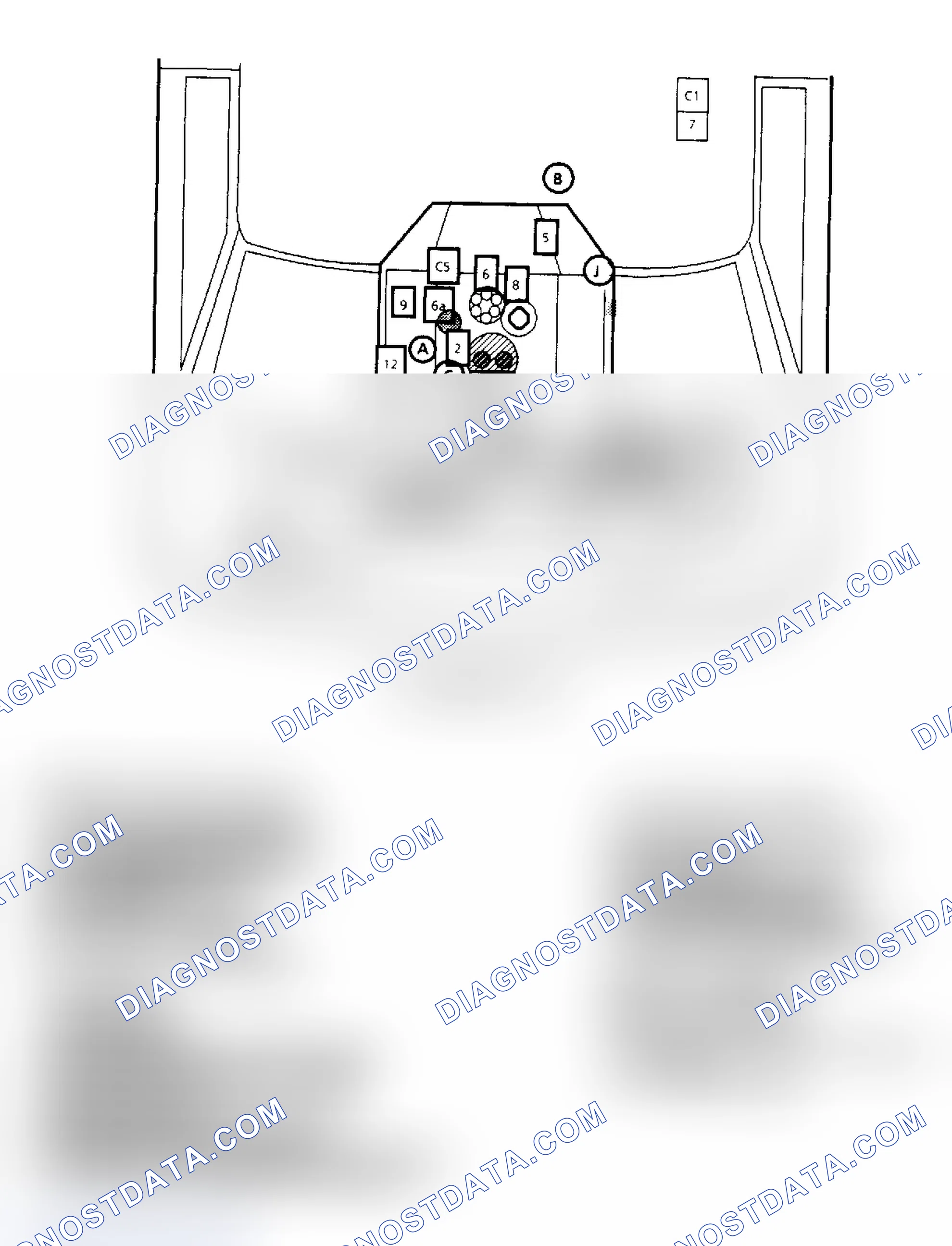 Scheme 143: Component Locations for "G" Series 4.3L