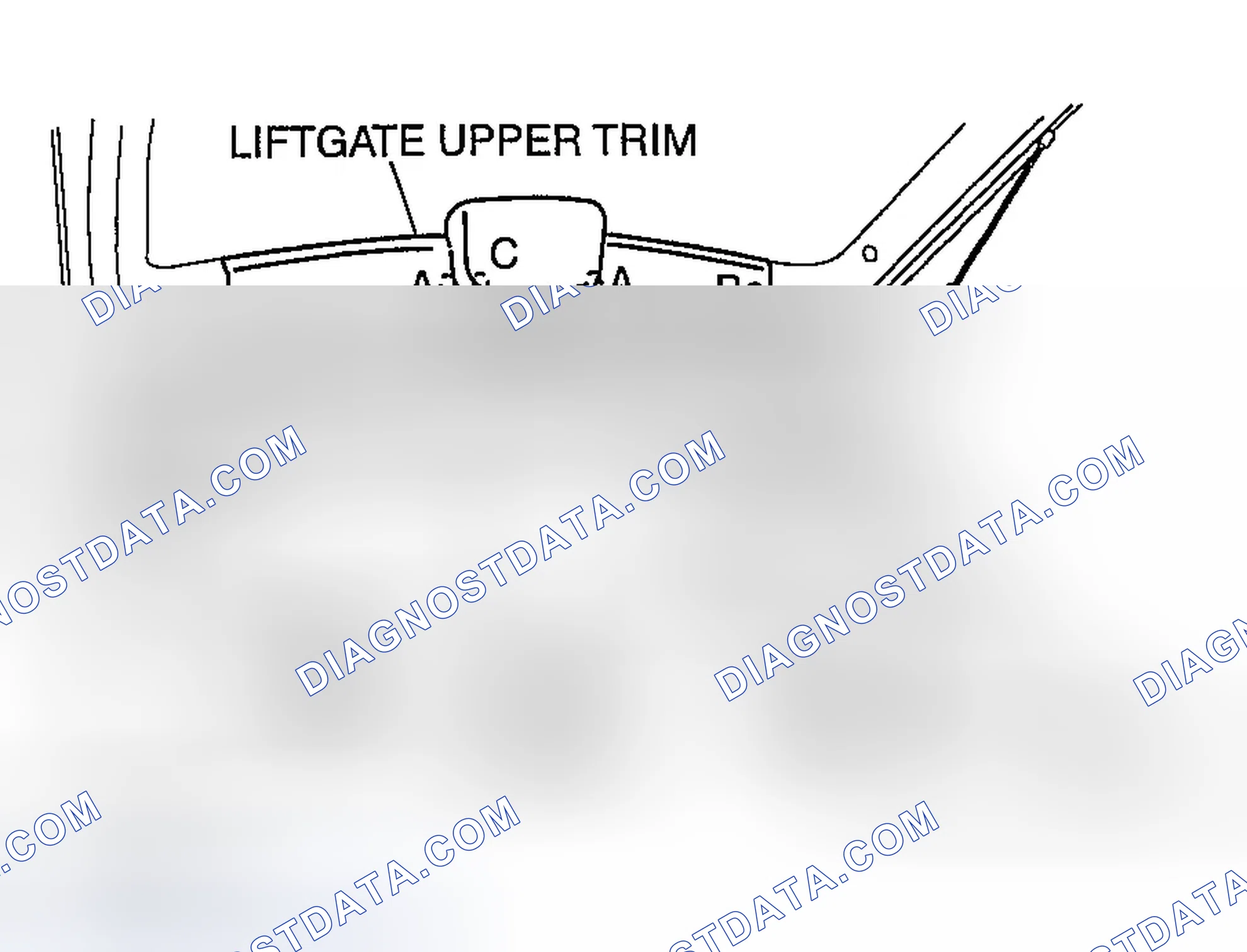 Scheme 81: LIFTGATE UPPER TRIM REMOVAL/INSTALLATION