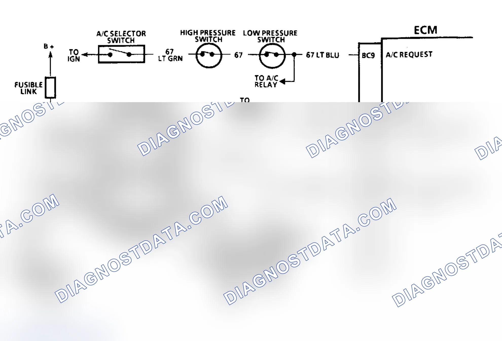 Scheme 293: Chart C12C, Schematic, Cooling Fan(s) Always On (3.3L "A" Body)