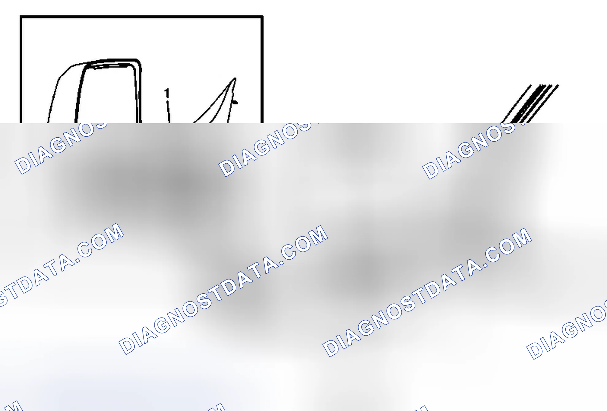 Scheme 4: Outside Rearview Mirror Glass Replacement - Lower