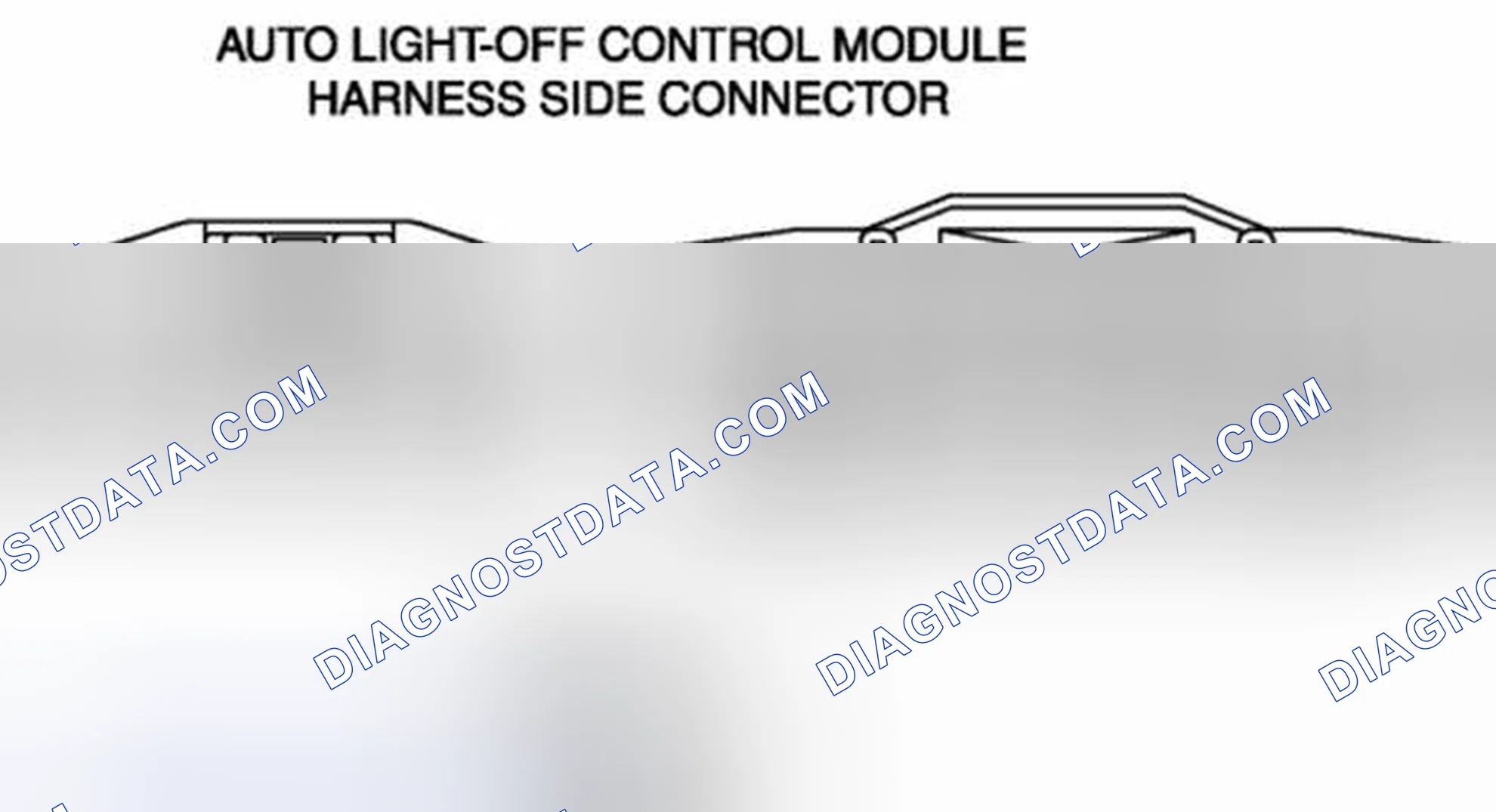 Scheme 3: Identifying Auto Light-Off Control Module Connector Terminals